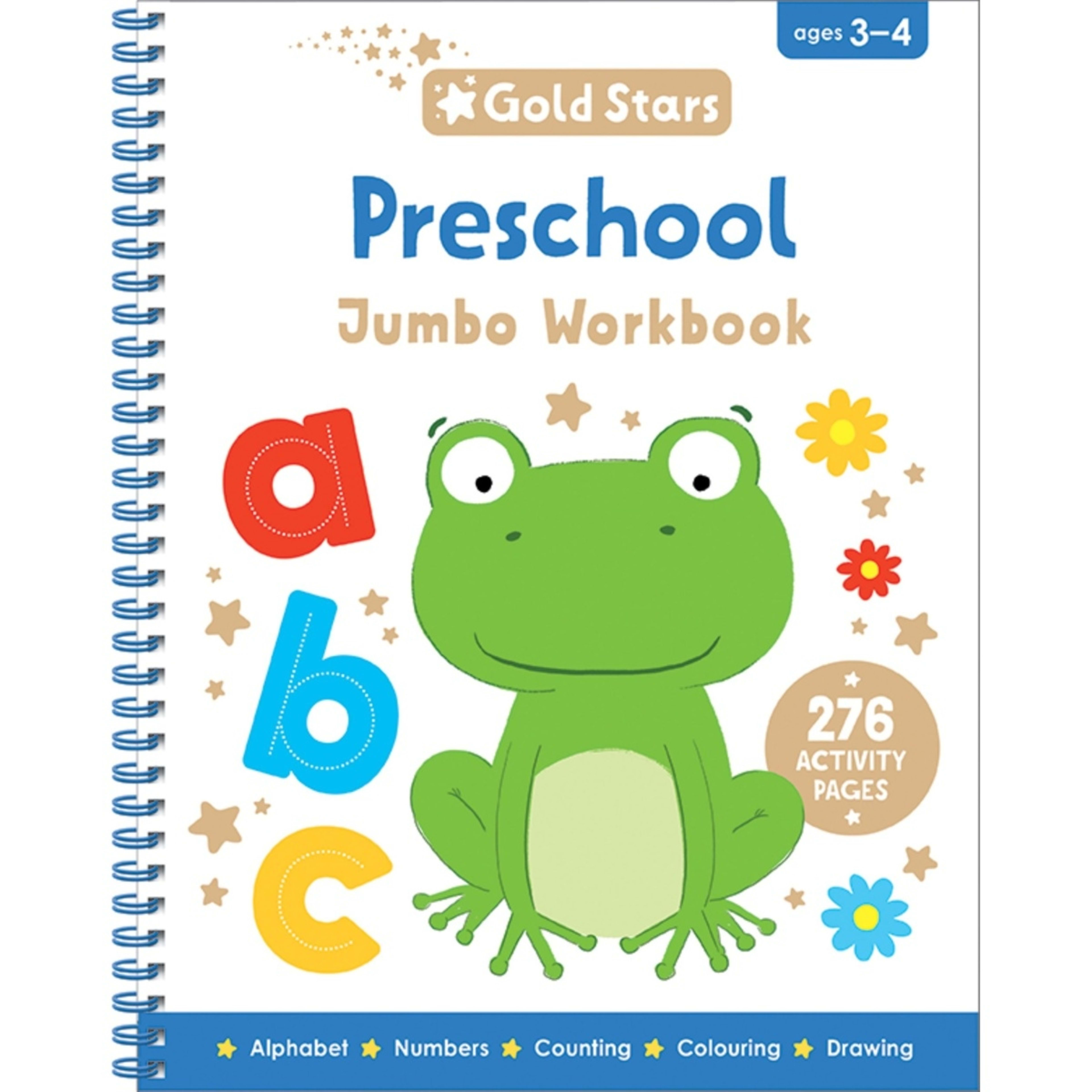 1 Gold Stars Jumbo Workbook: Preschool - Book, 1 of 3