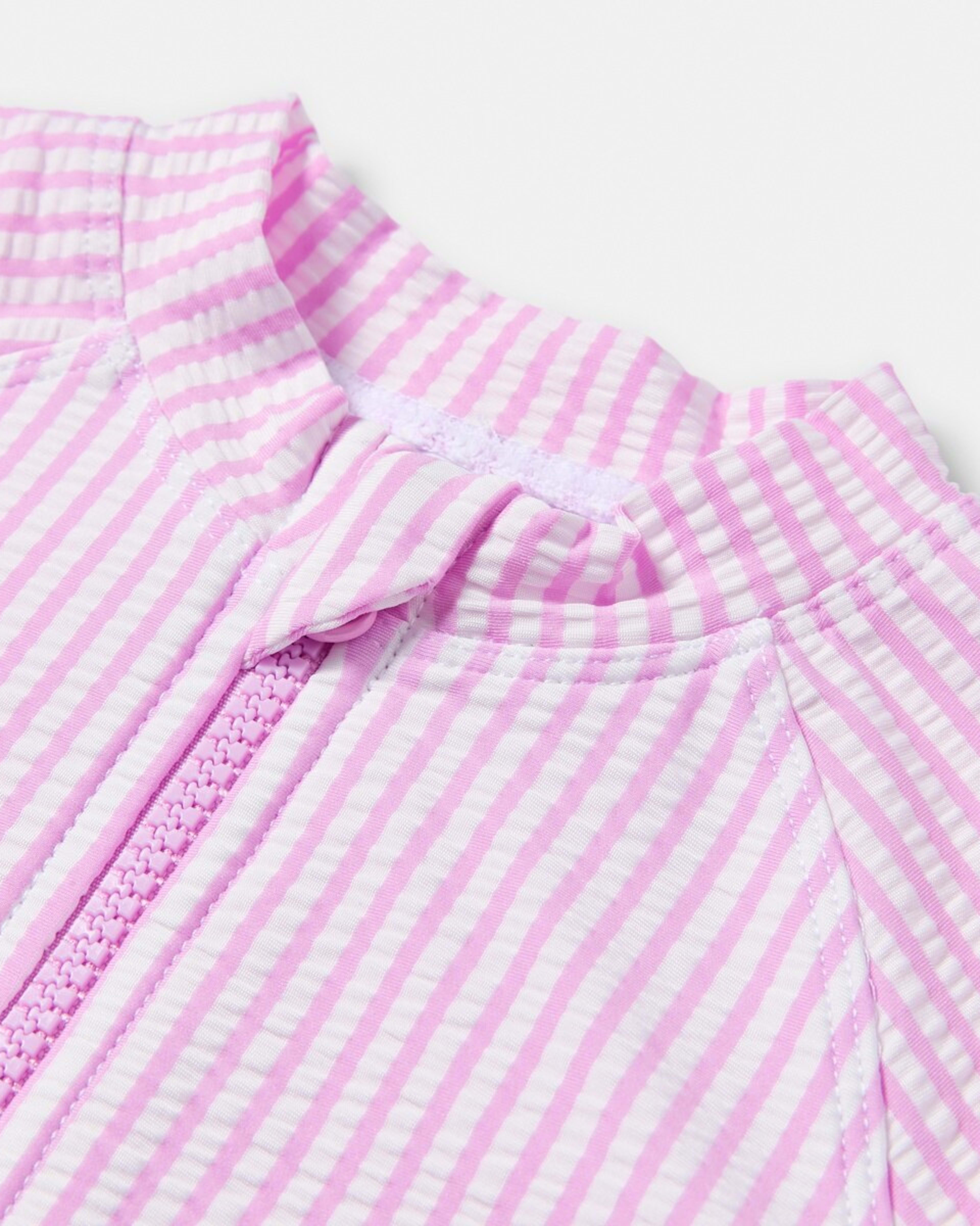 3 Frill Bather Set PINK STRIPES, 3 of 5