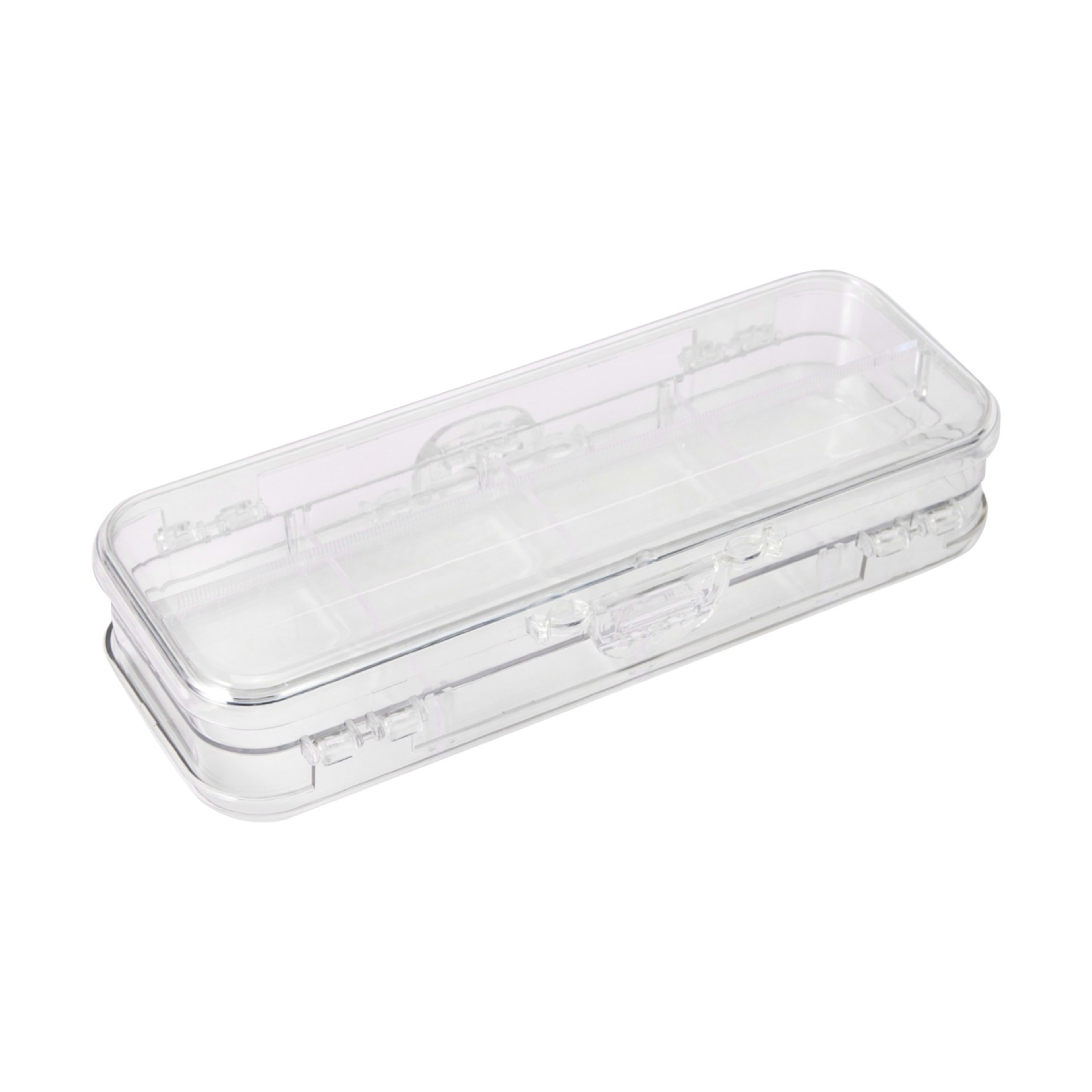 2 Hard Plastic Pencil Case - Clear, 2 of 7