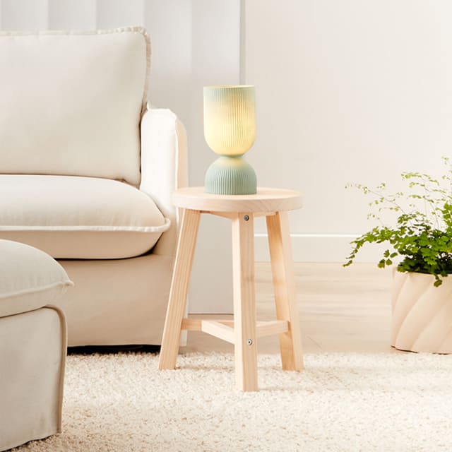 Short Timber Stool Kmart