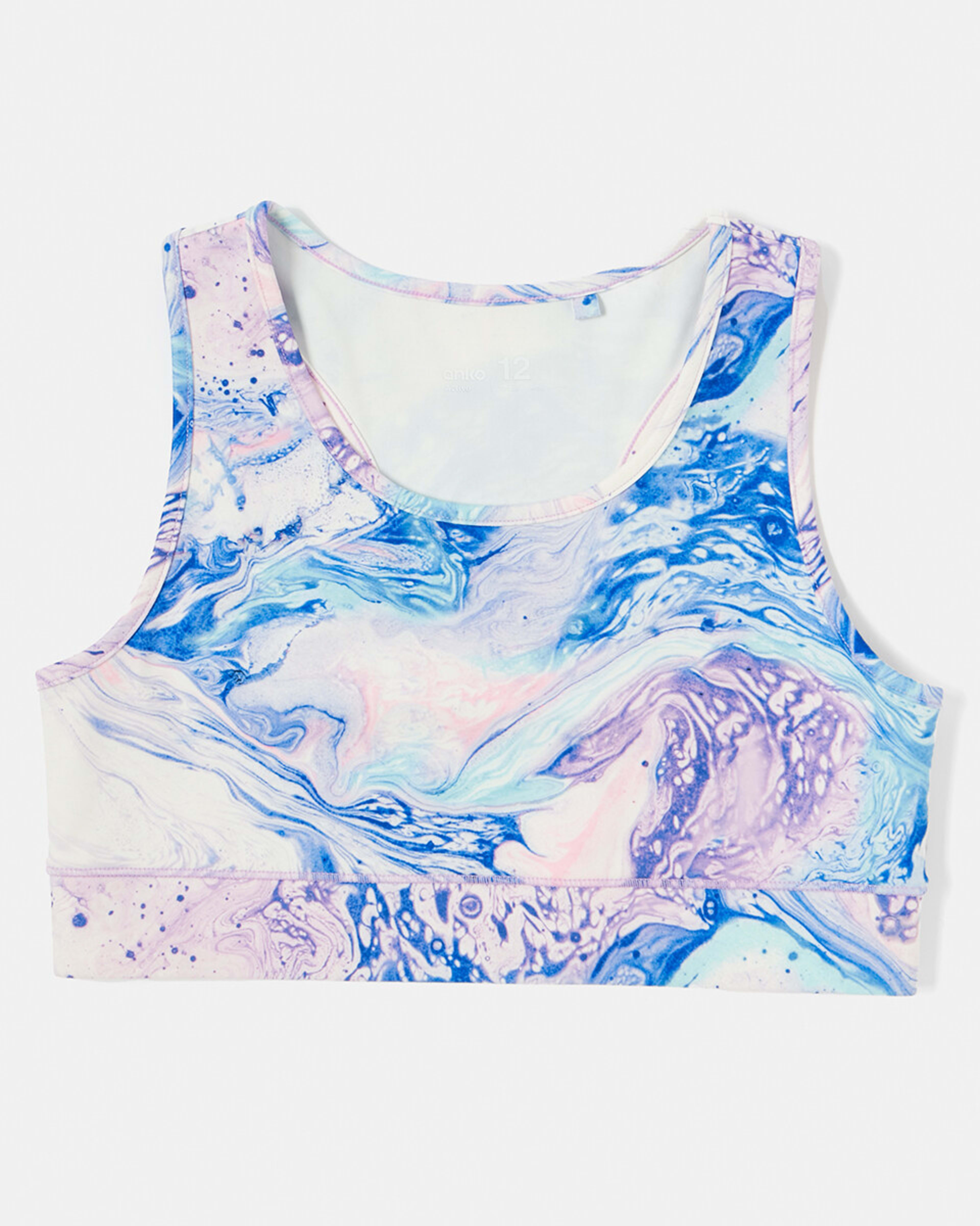 8 Active Kids Printed Crop Top Mlt Marble, 8 of 9