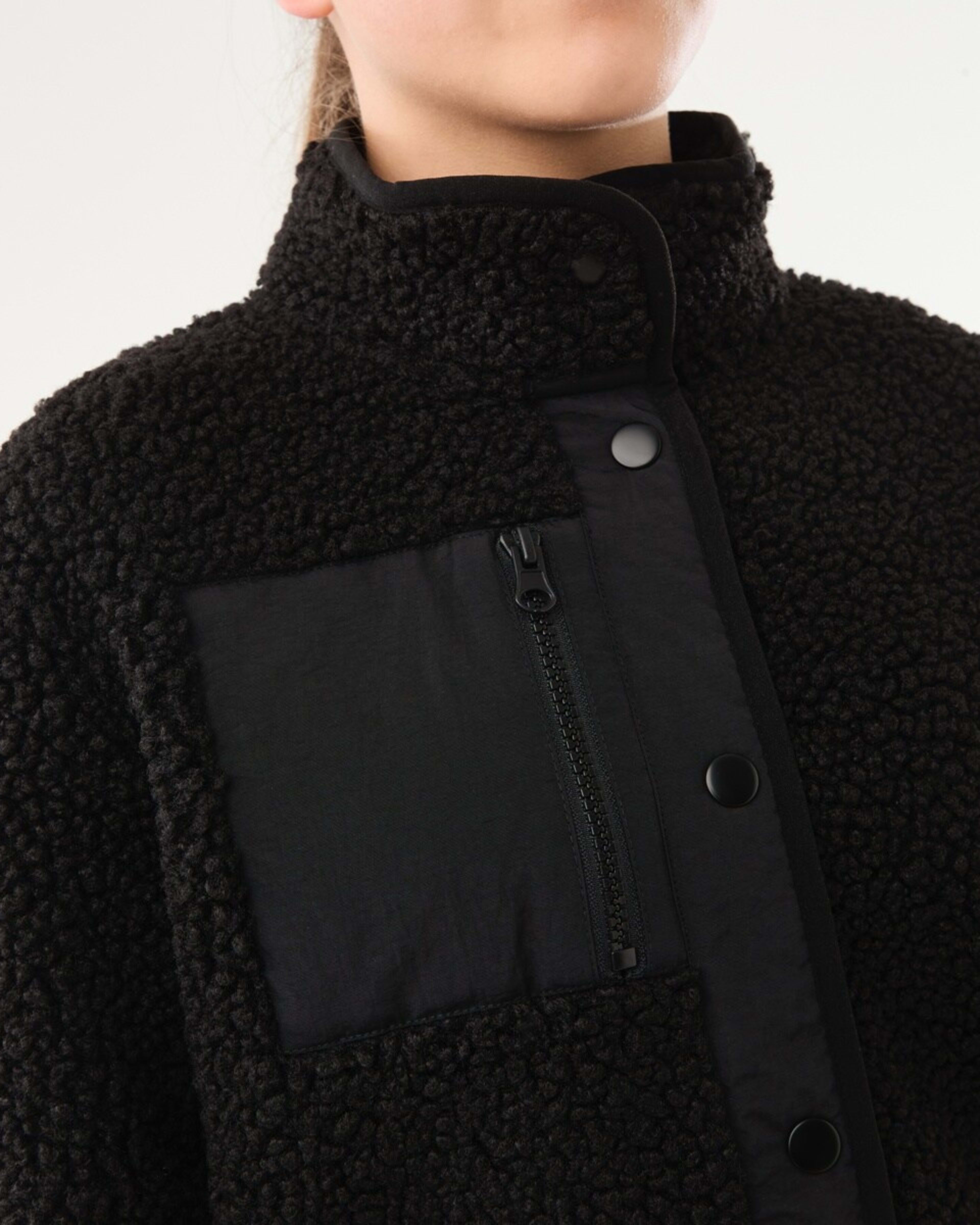 6 Teddy Fleece Jacket Black, 6 of 10