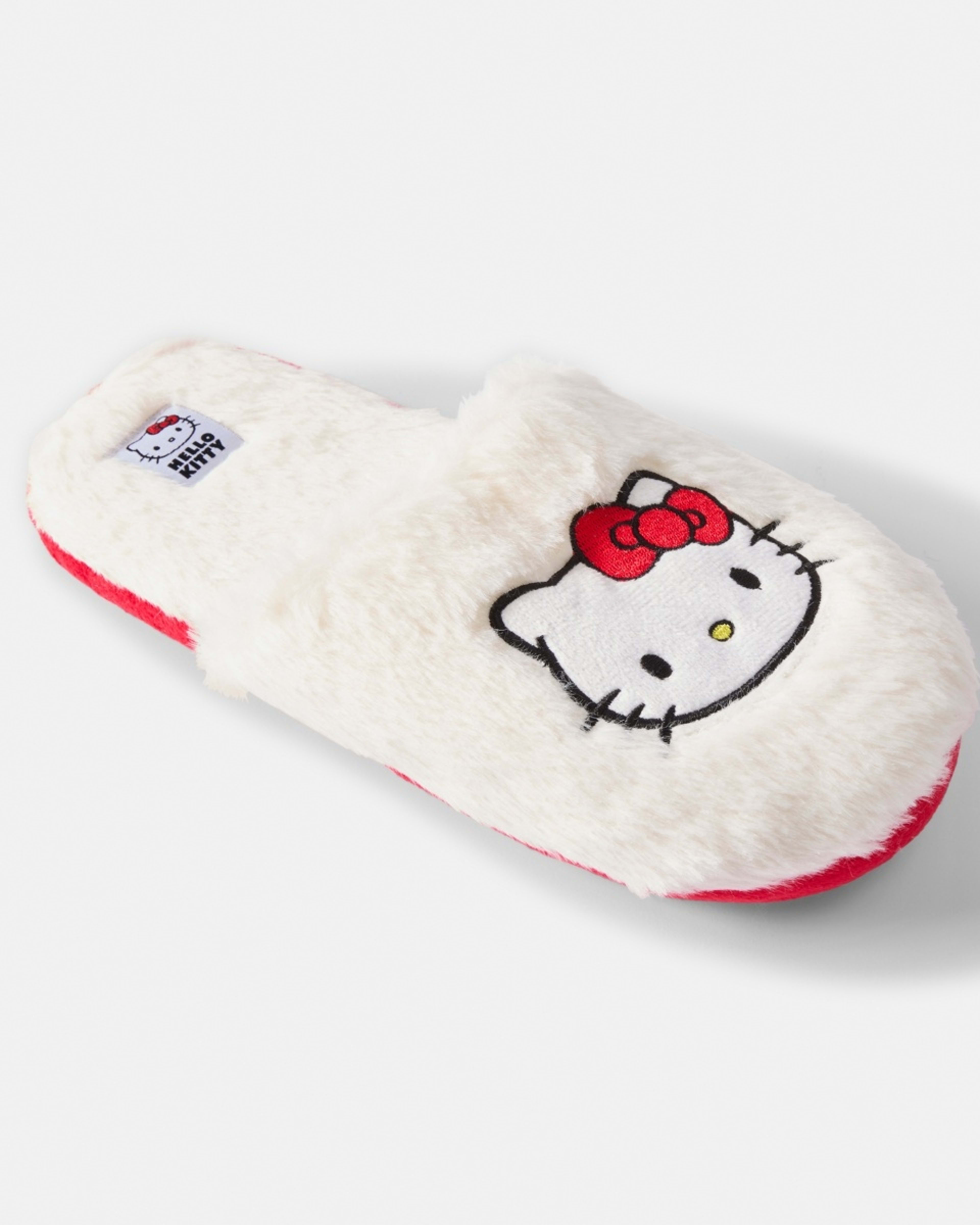 1 Hello Kitty License Novelty Scuffs WHITE