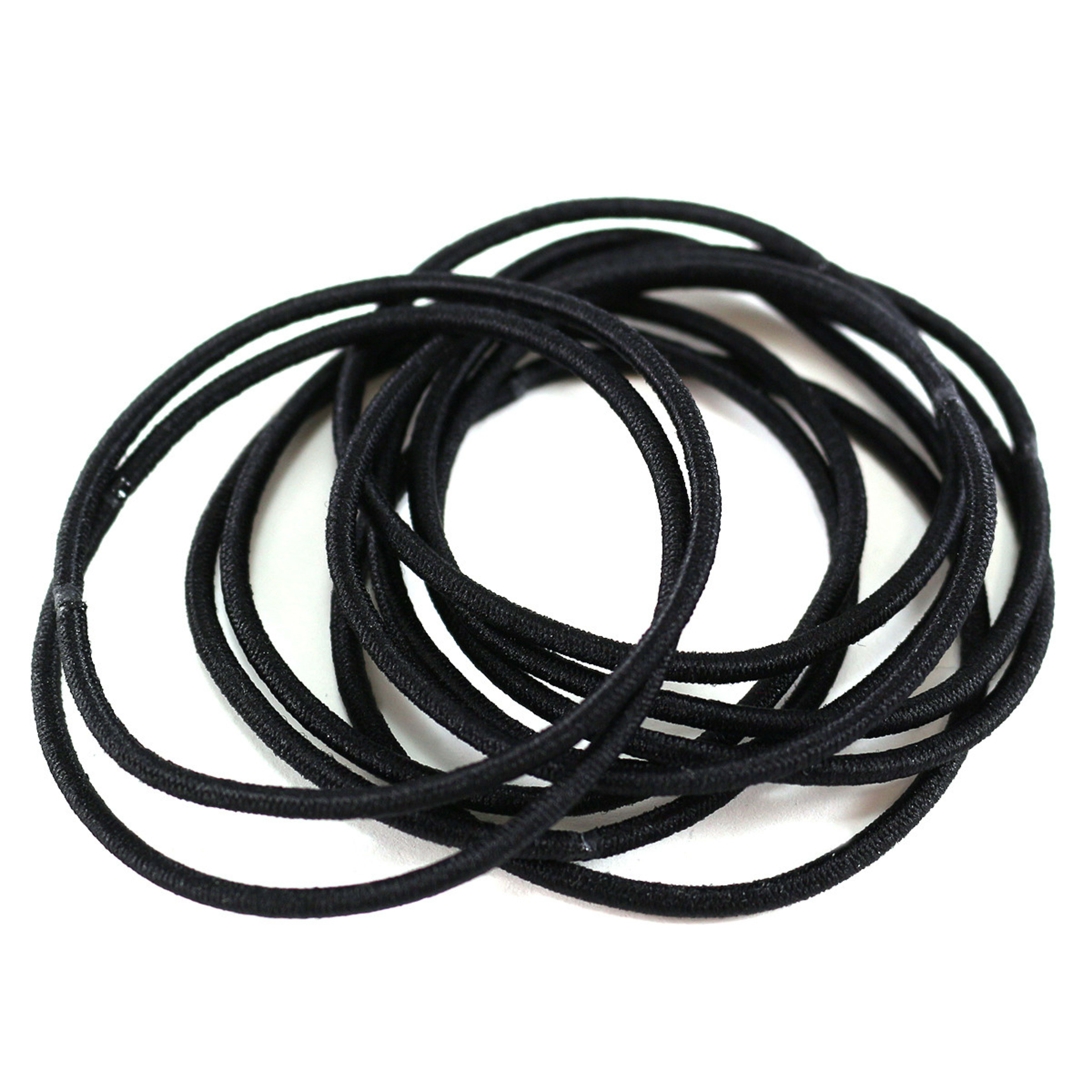 1 16 Pack Black Snagless Elastics