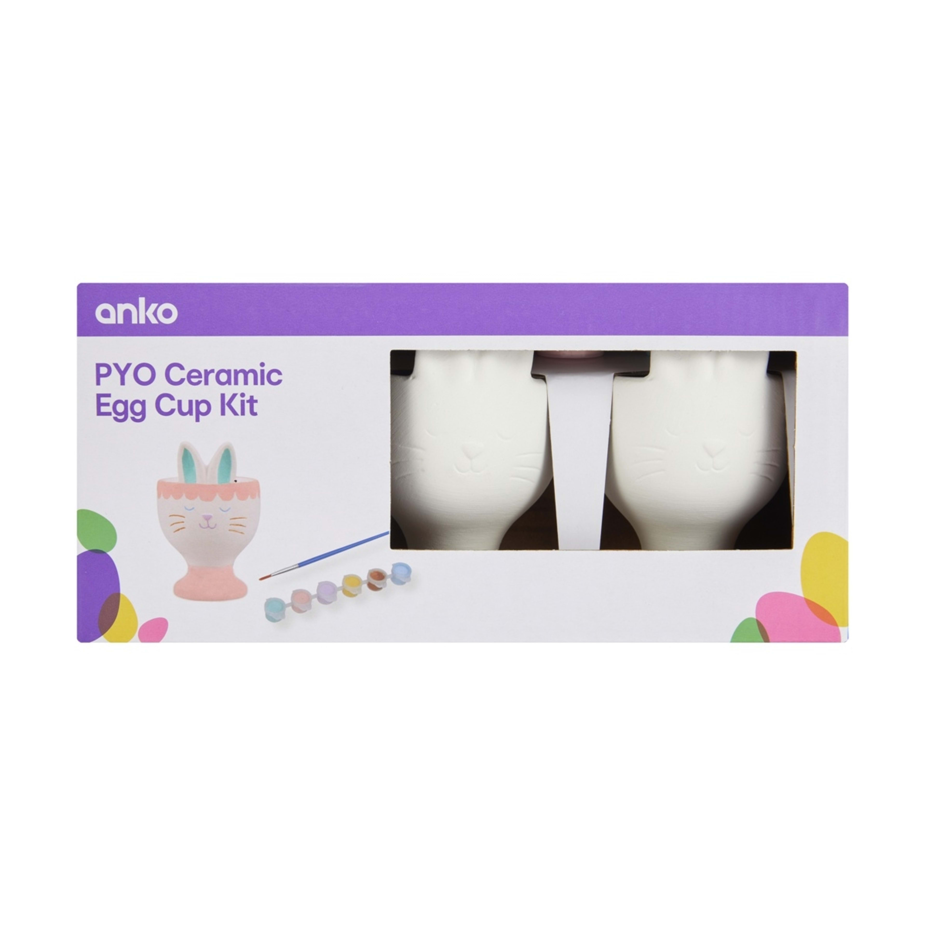 1 Paint Your Own Ceramic Egg Cup Kit, 1 of 10