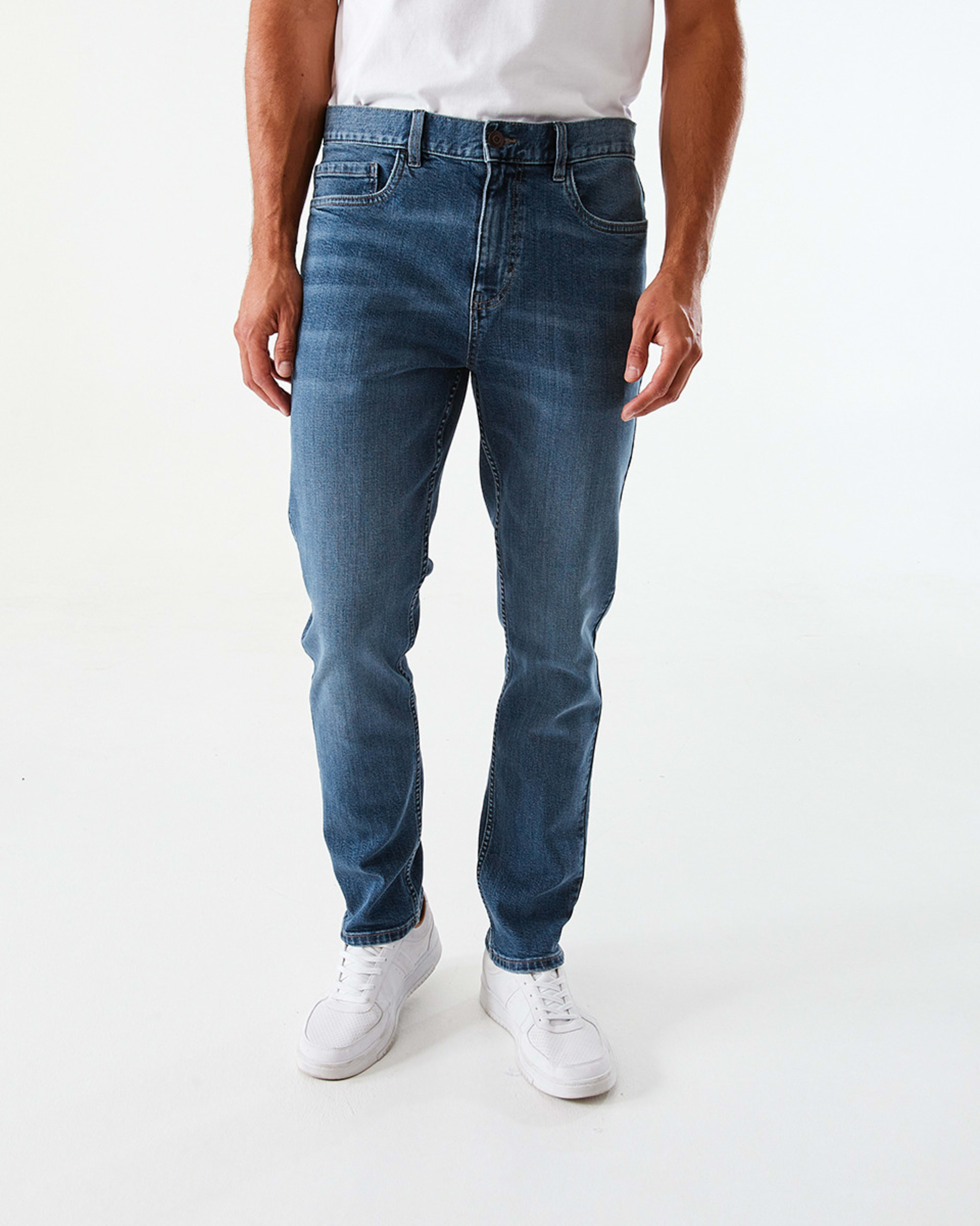 1 Slim Fit Stretch Jeans MID WASH, 1 of 5