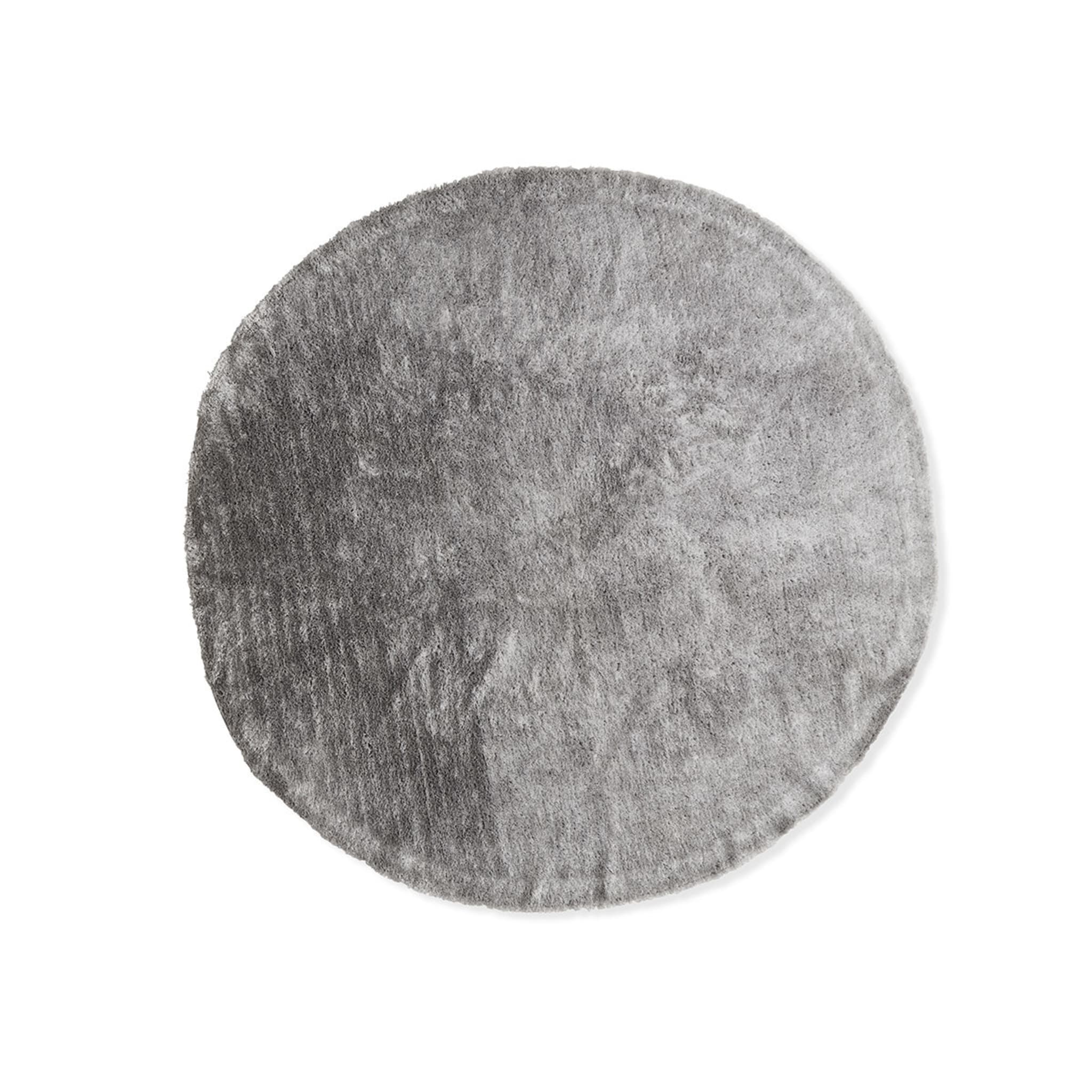 Round Luxe Rug Light Grey, 180cm Kmart NZ
