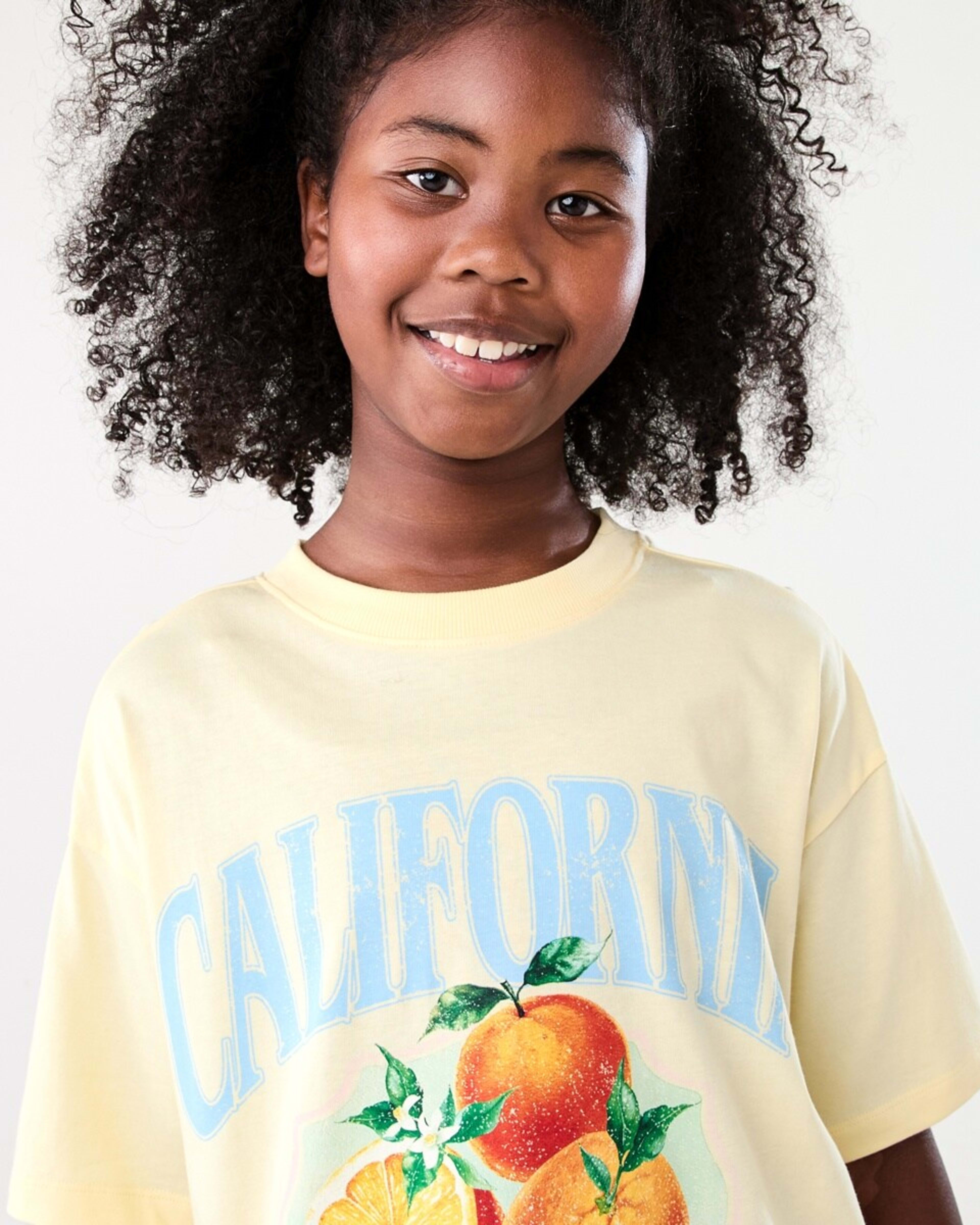 3 Oversized T-shirt CALIFORNIA ORANGE SORBET, 3 of 6