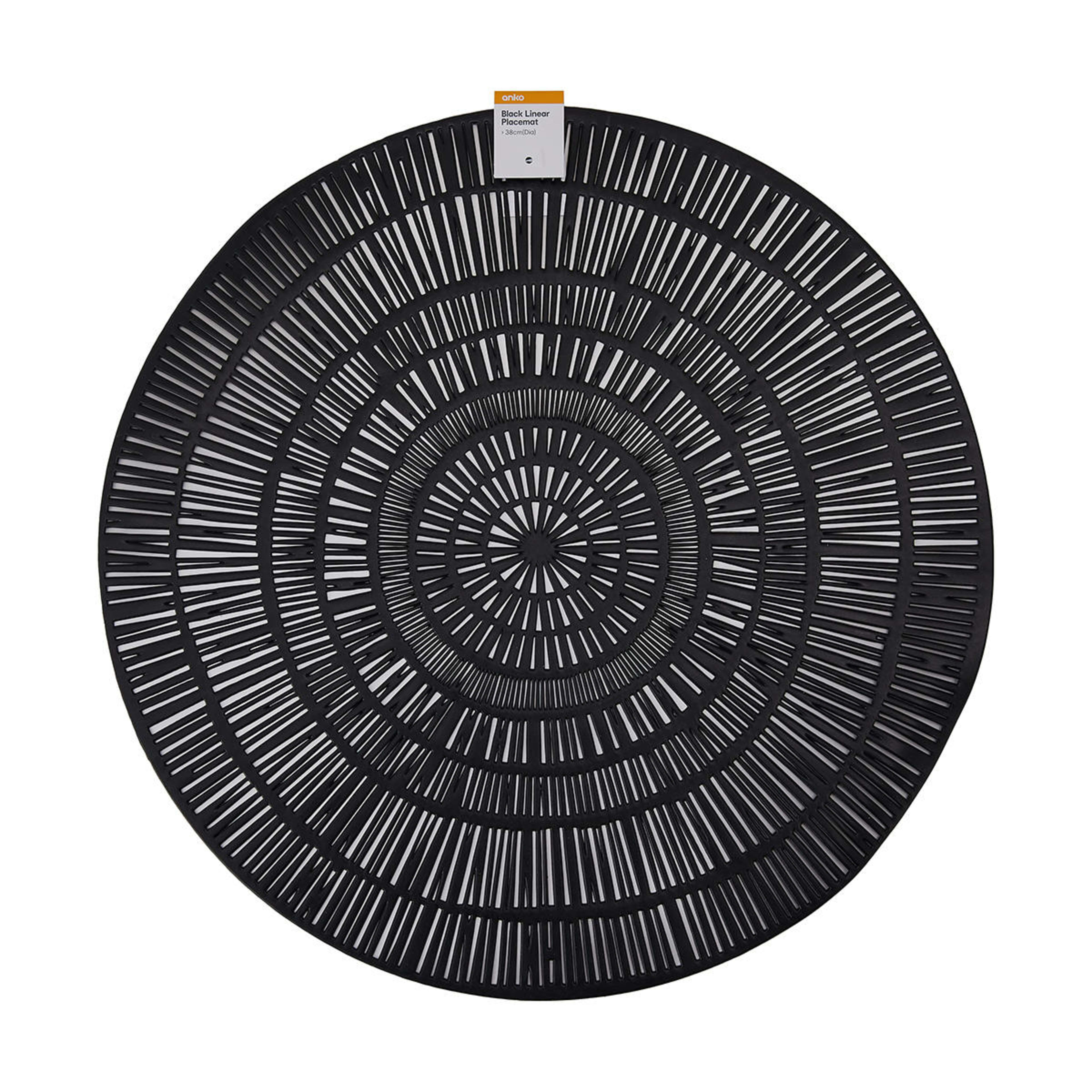 Black Linear Placemat Kmart
