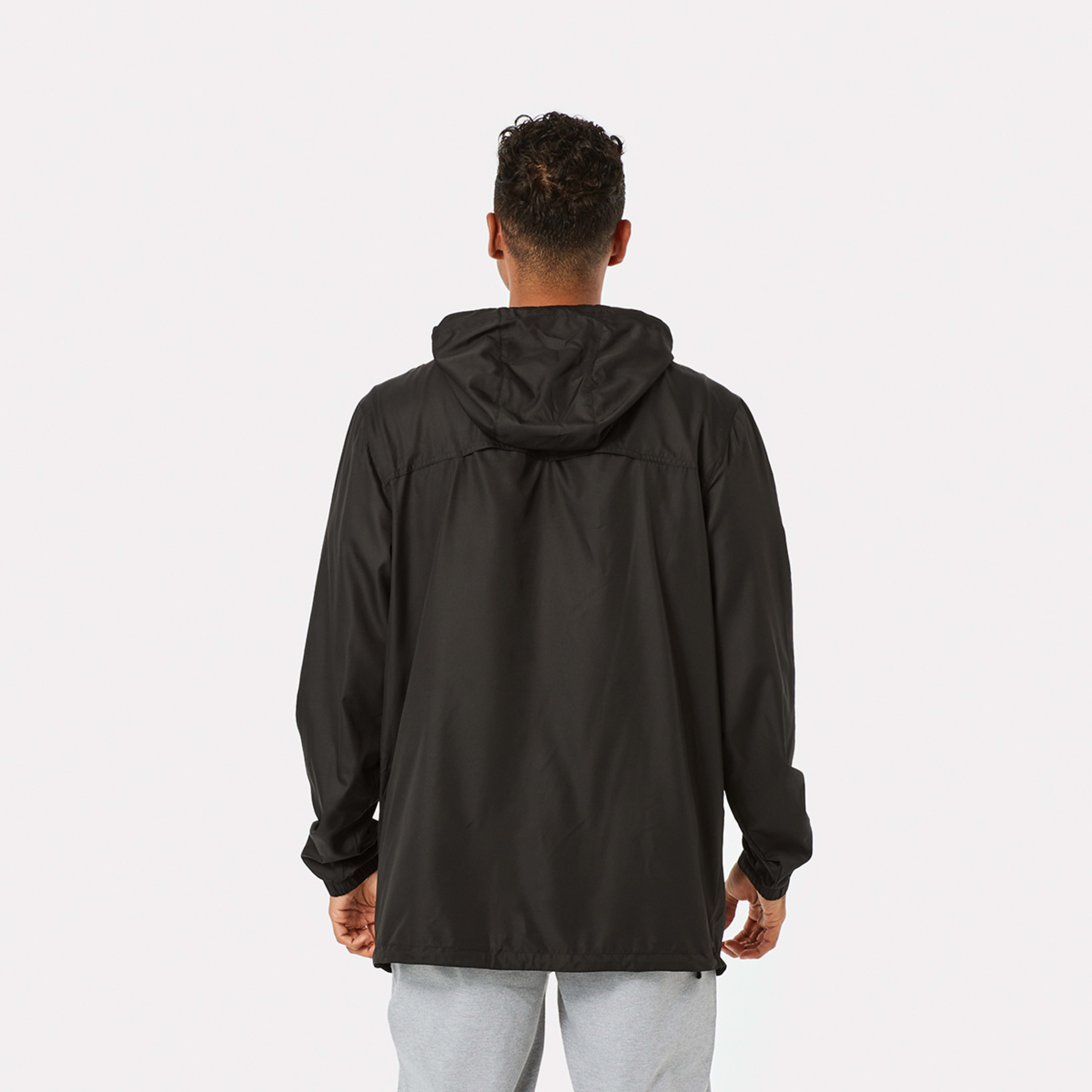 9 Active Unisex Packable Rain Jacket Black, 9 of 10