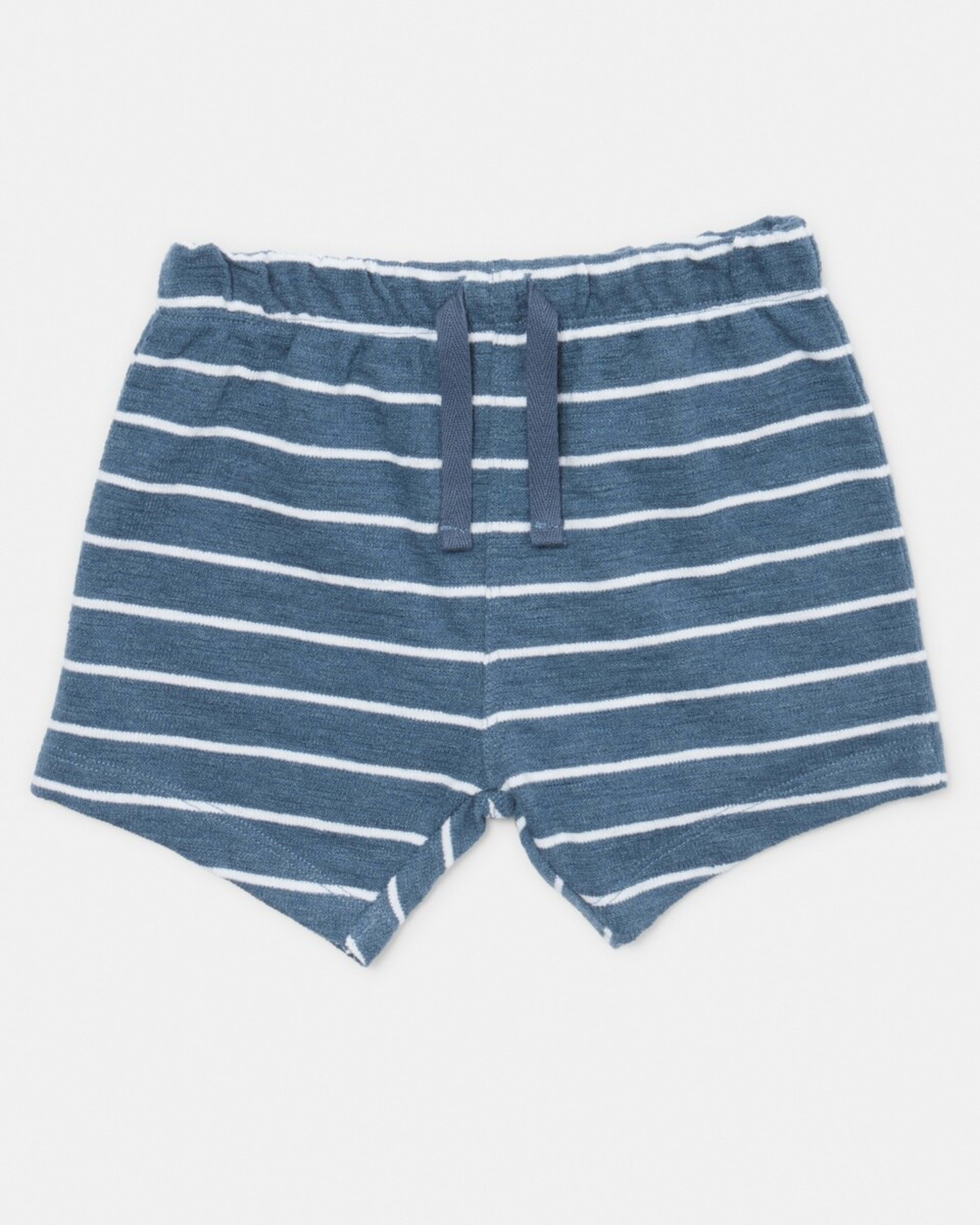 4 2 Piece Slub Set Slub Thick Thin Stripe Muted Navy, 4 of 6