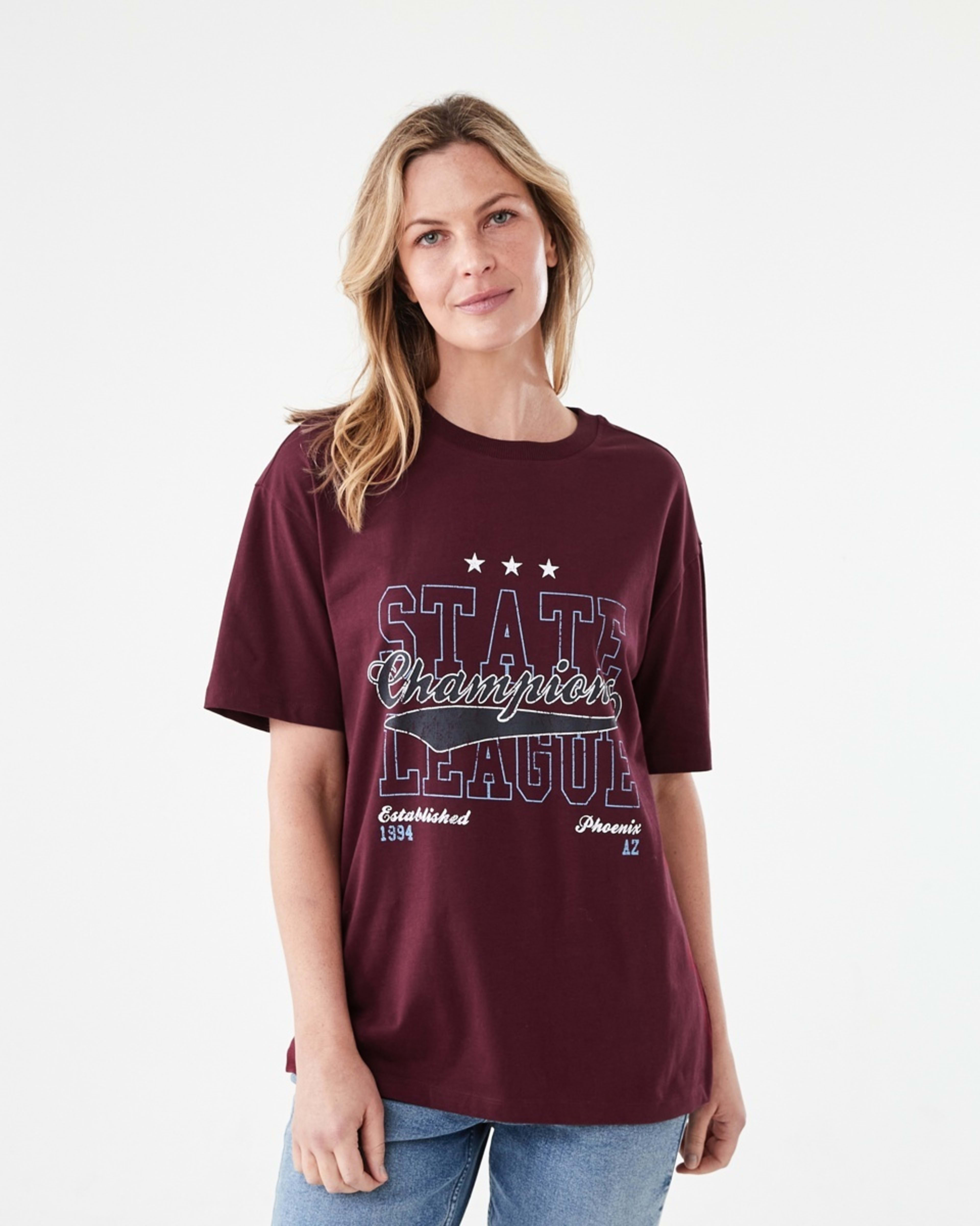 1 Short Sleeve Oversized Boyfriend T-shirt Arizona2