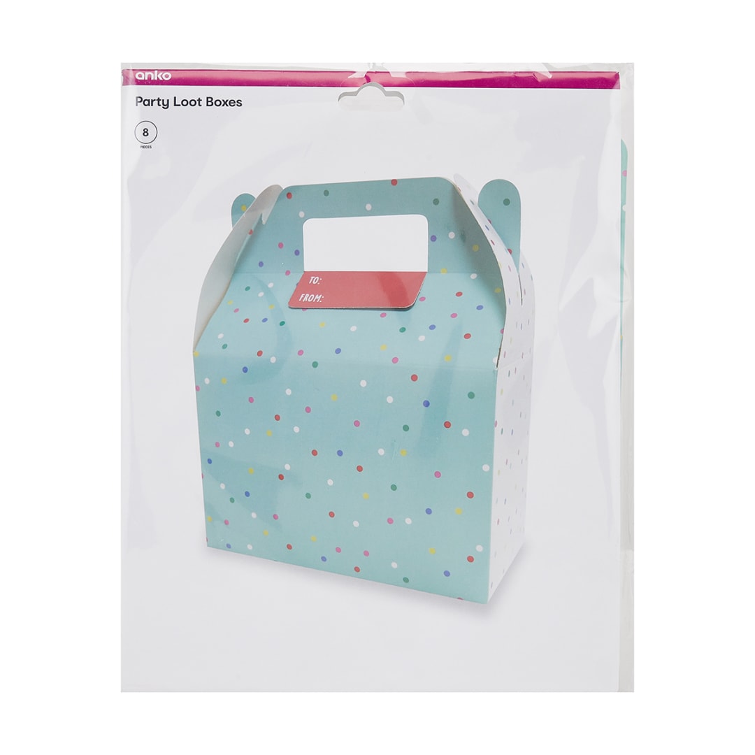 8 Pack Party Loot Boxes Kmart