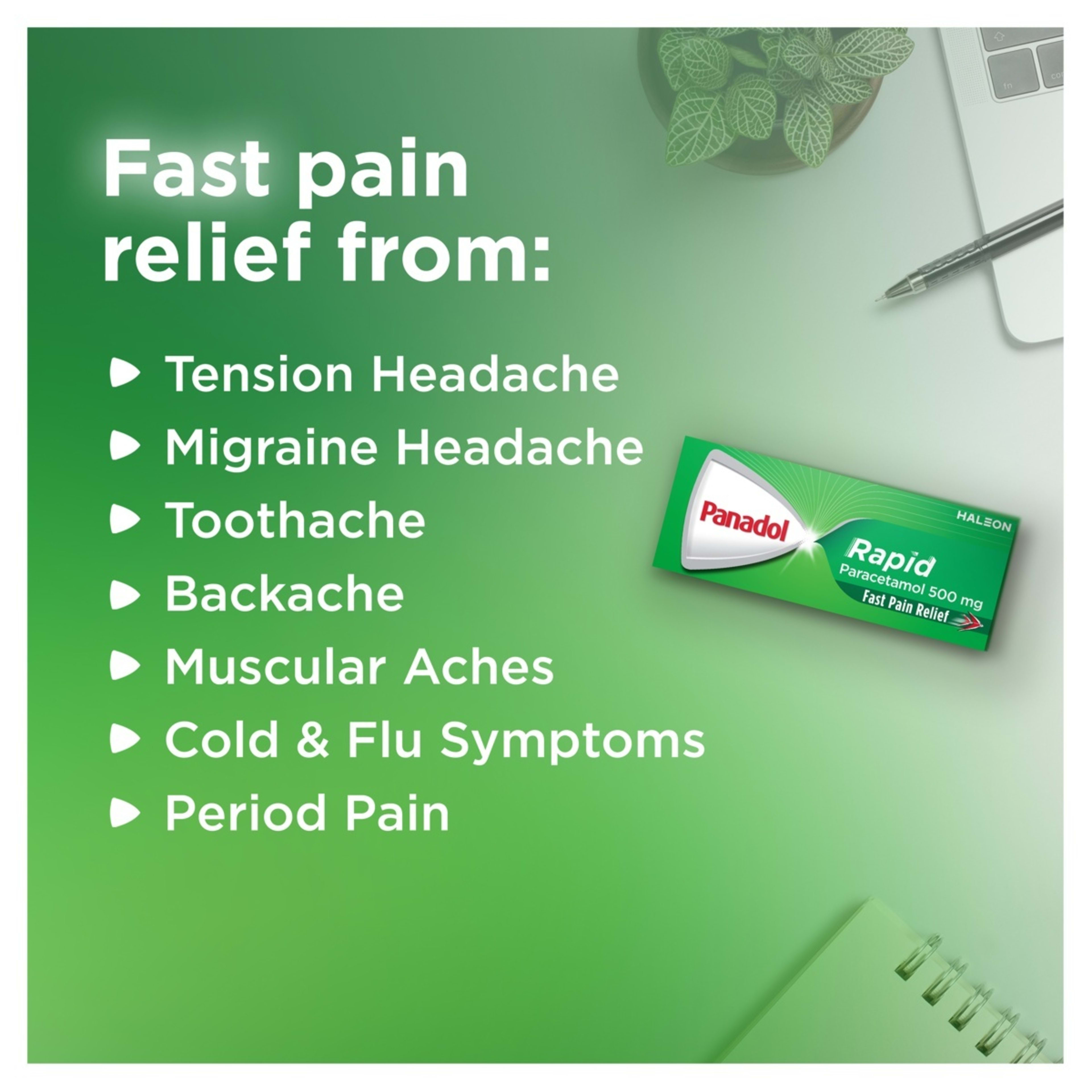 7 16 Pack Panadol Rapid Paracetamol 500mg, 7 of 10
