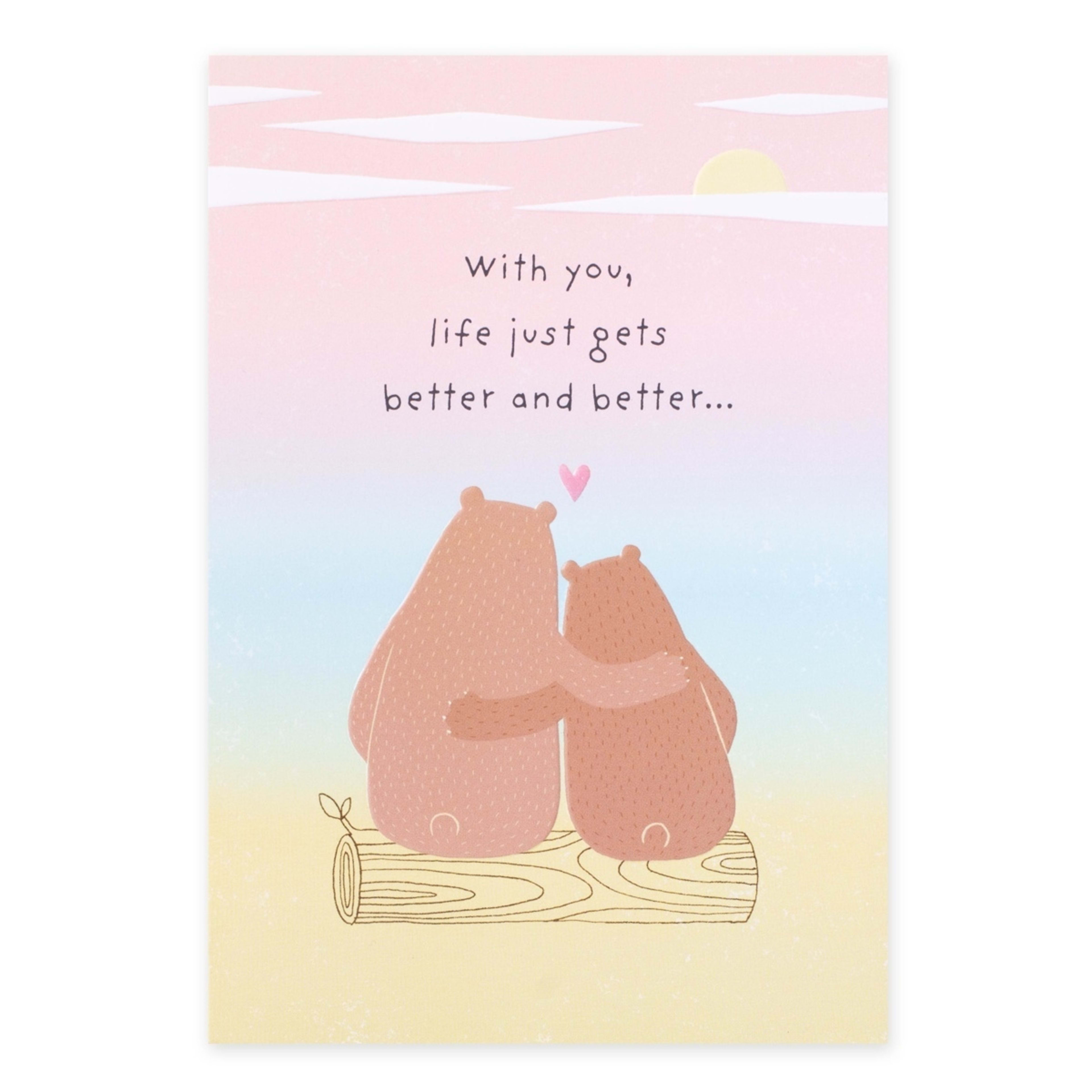 3 Hallmark Valentine's Day Card - With You, Life Just Gets Better and Better, 3 of 3