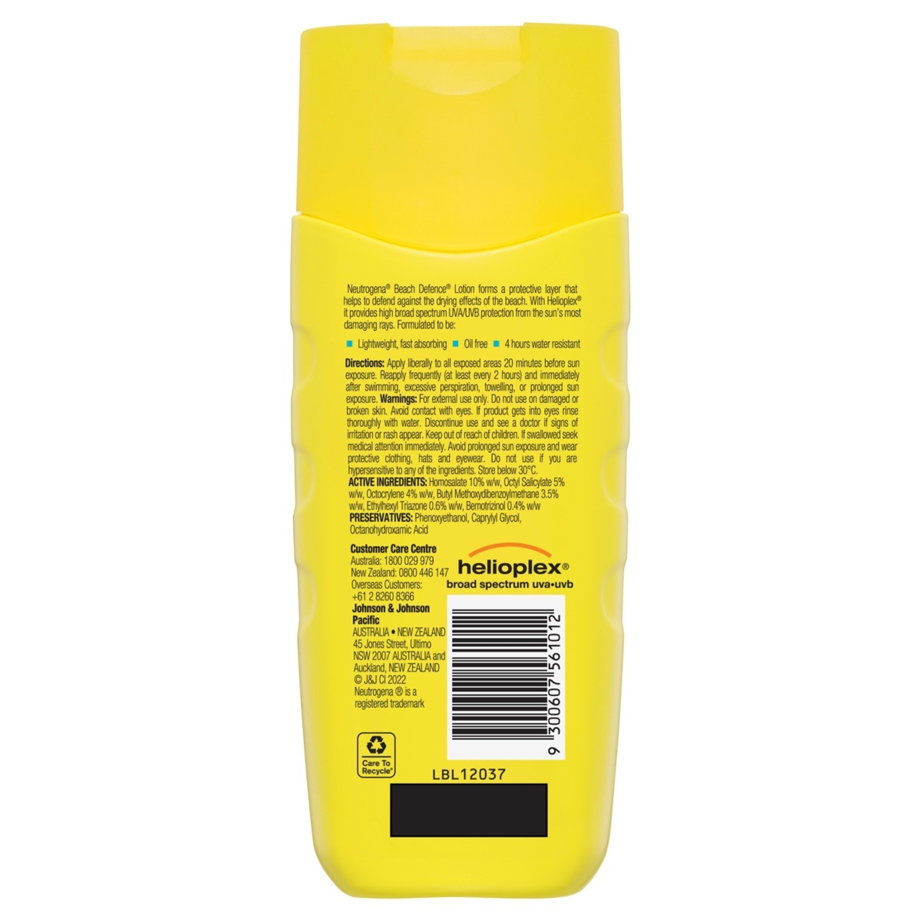 2 Neutrogena Beach Defence SPF50 Sun+Water Sunscreen Lotion 198ml, 2 of 3
