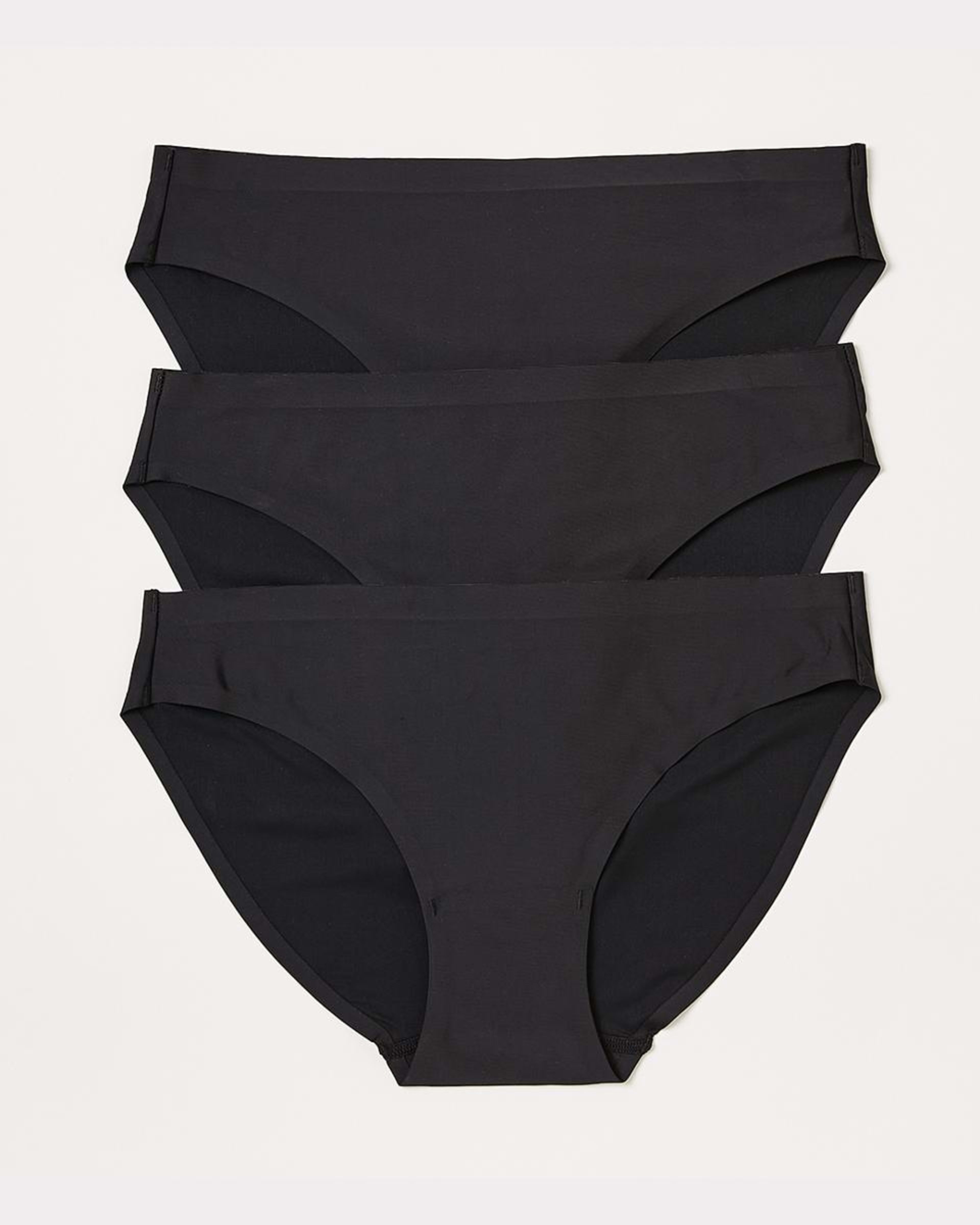 1 3 Pack Outta-Sight Bikini Briefs Black