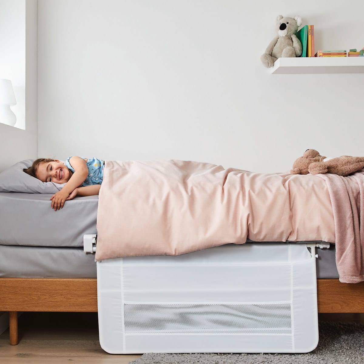 Folding Bed Rail White Kmart