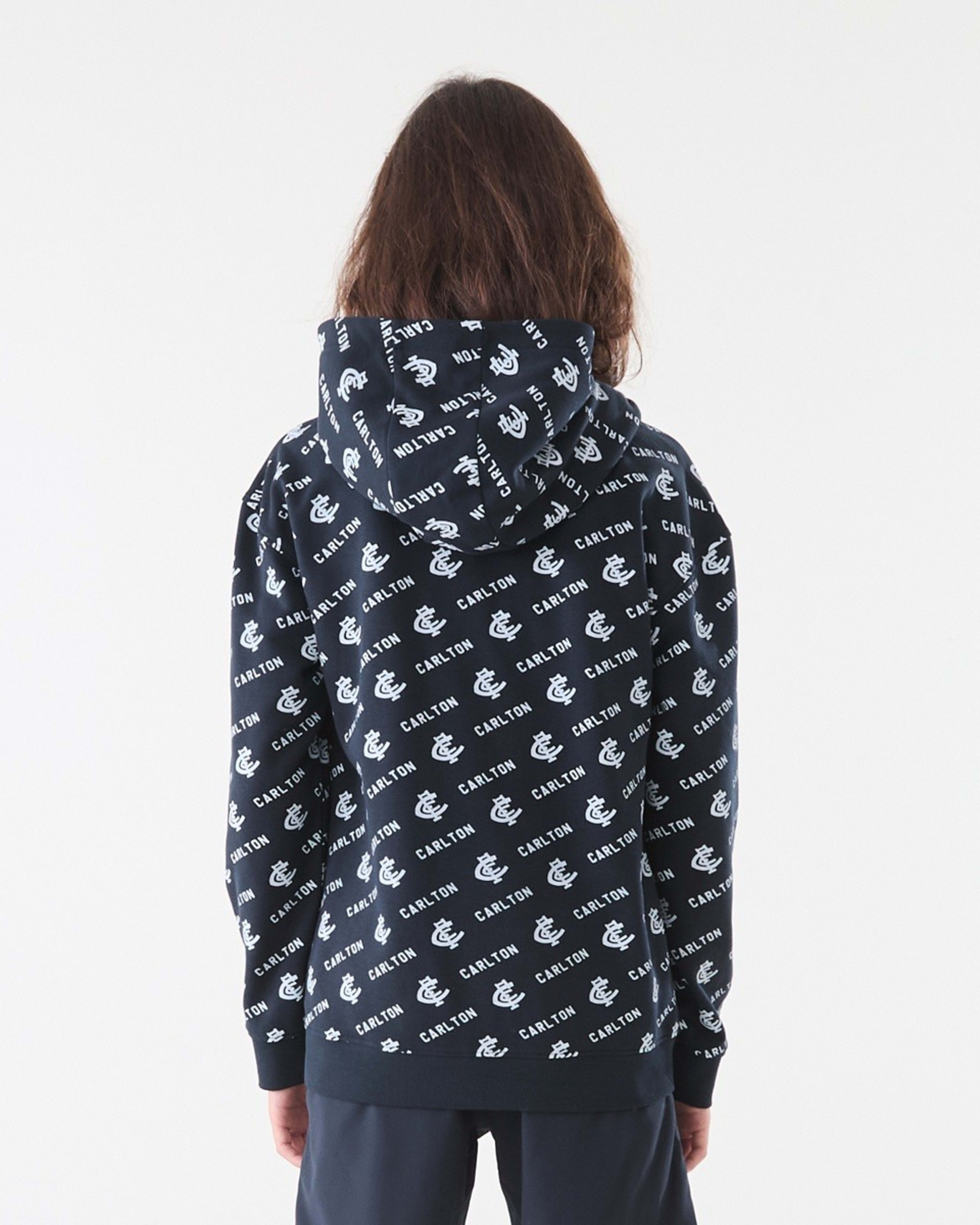 5 Official AFL Kids All Over Print Hoodie Carlton, 5 of 9