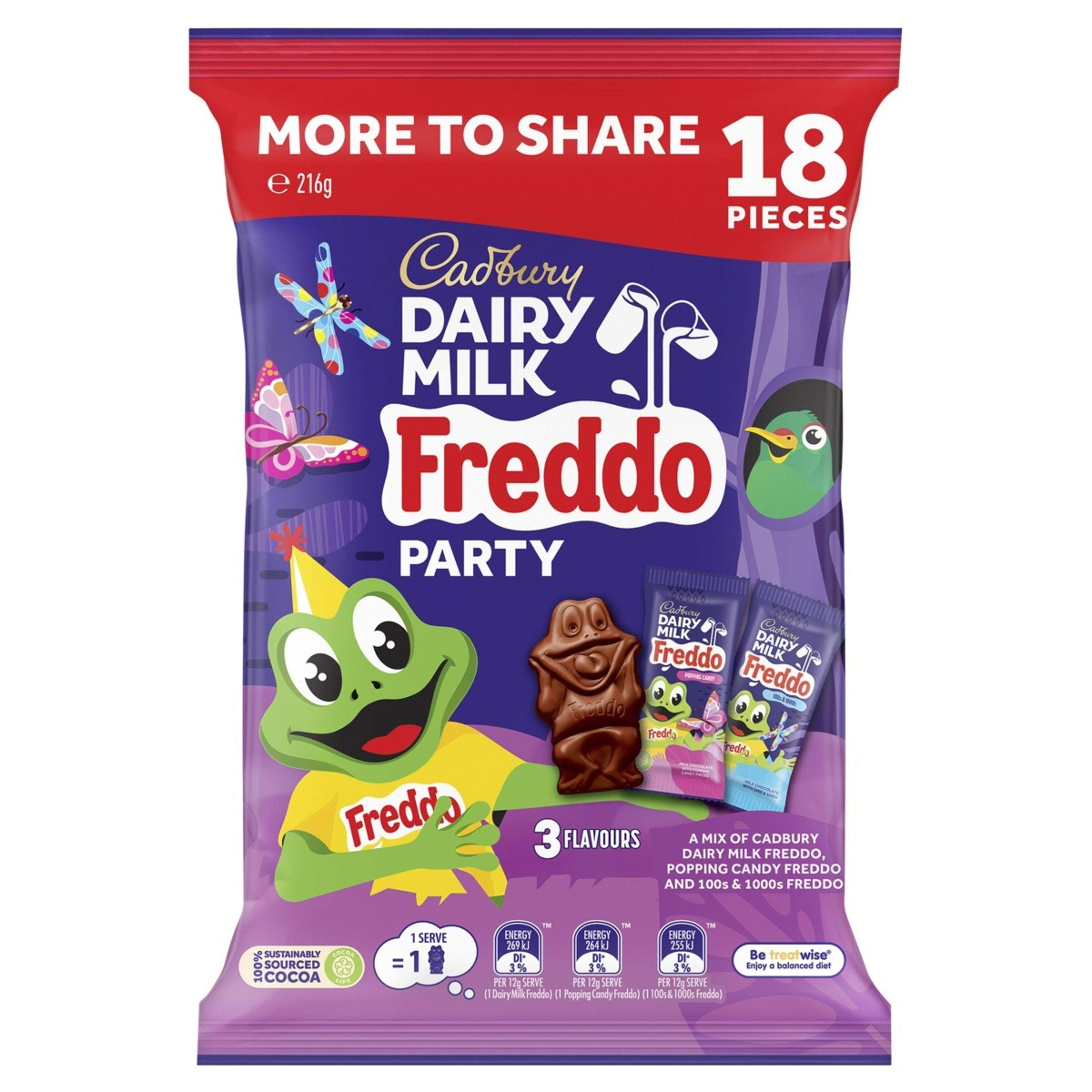 1 18 Piece Cadbury Dairy Milk Freddo Party 216g