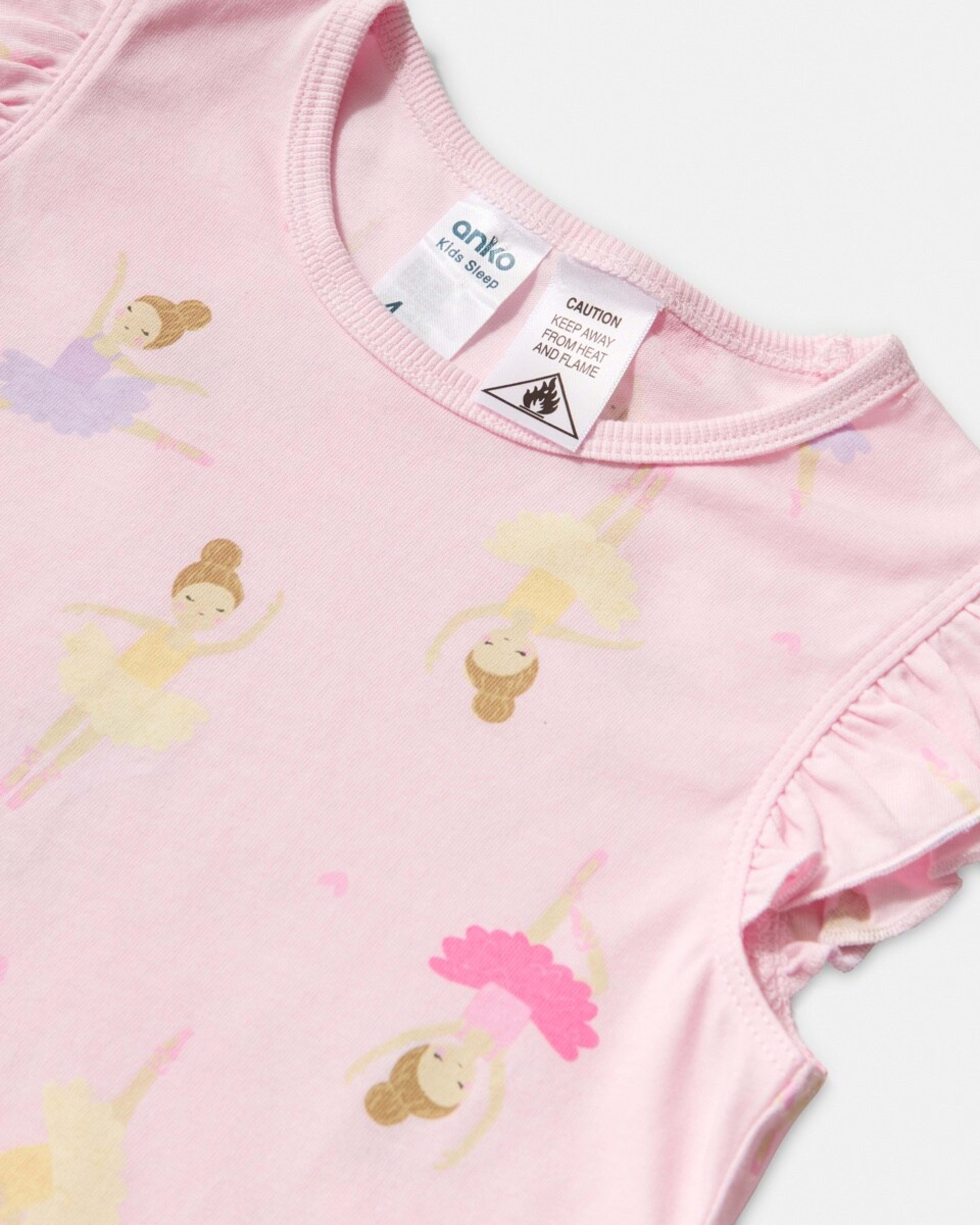 7 Short Sleeve Jersey Pyjama Set PINK BALLERINAS, 7 of 7