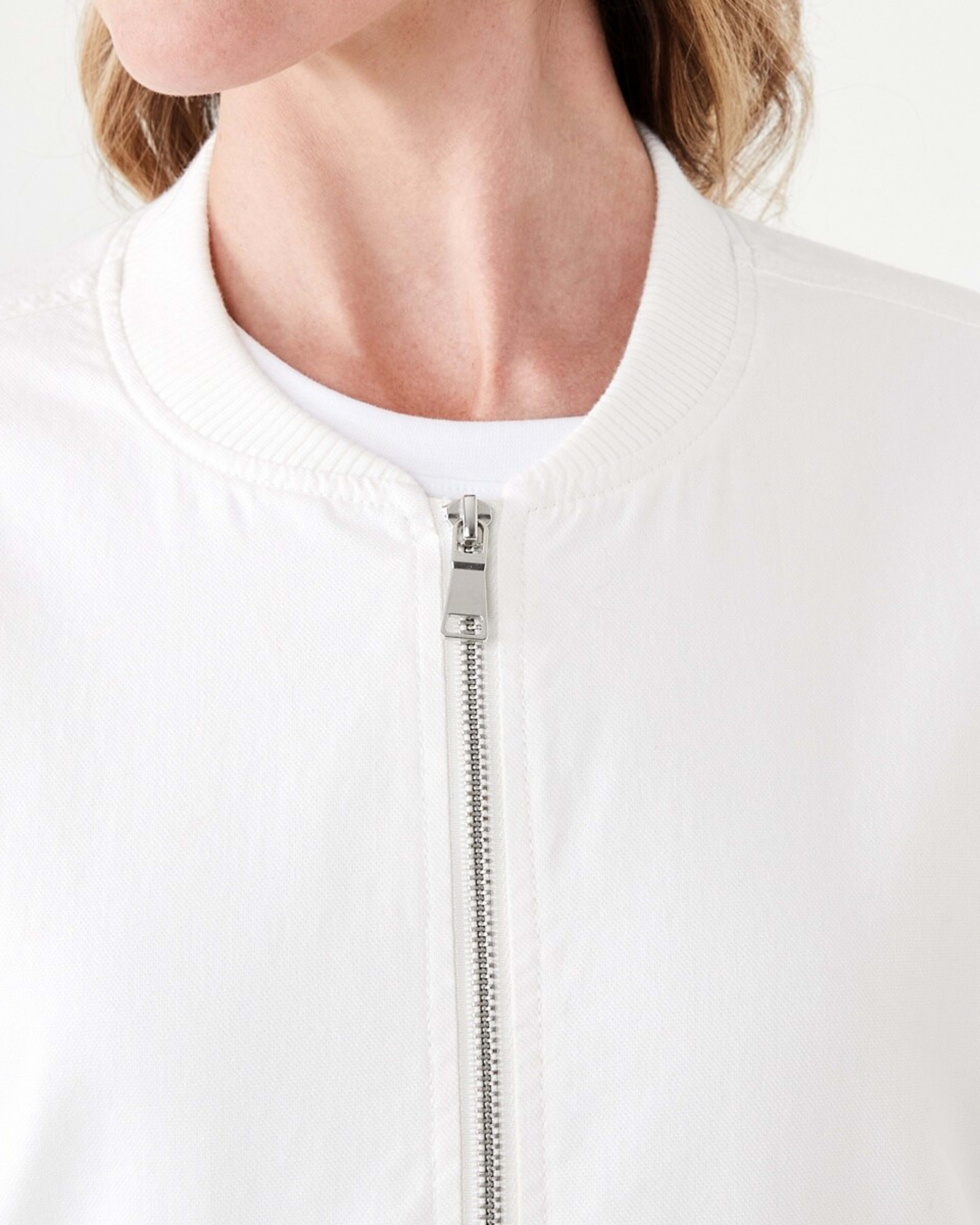 6 Cotton Blend Bomber Jacket SNOW WHITE, 6 of 7