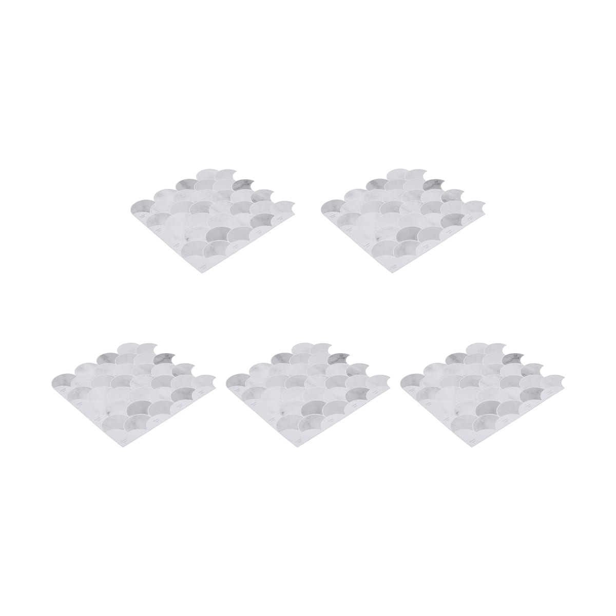 5 Pack Self Adhesive 3D Tiles Scales Kmart