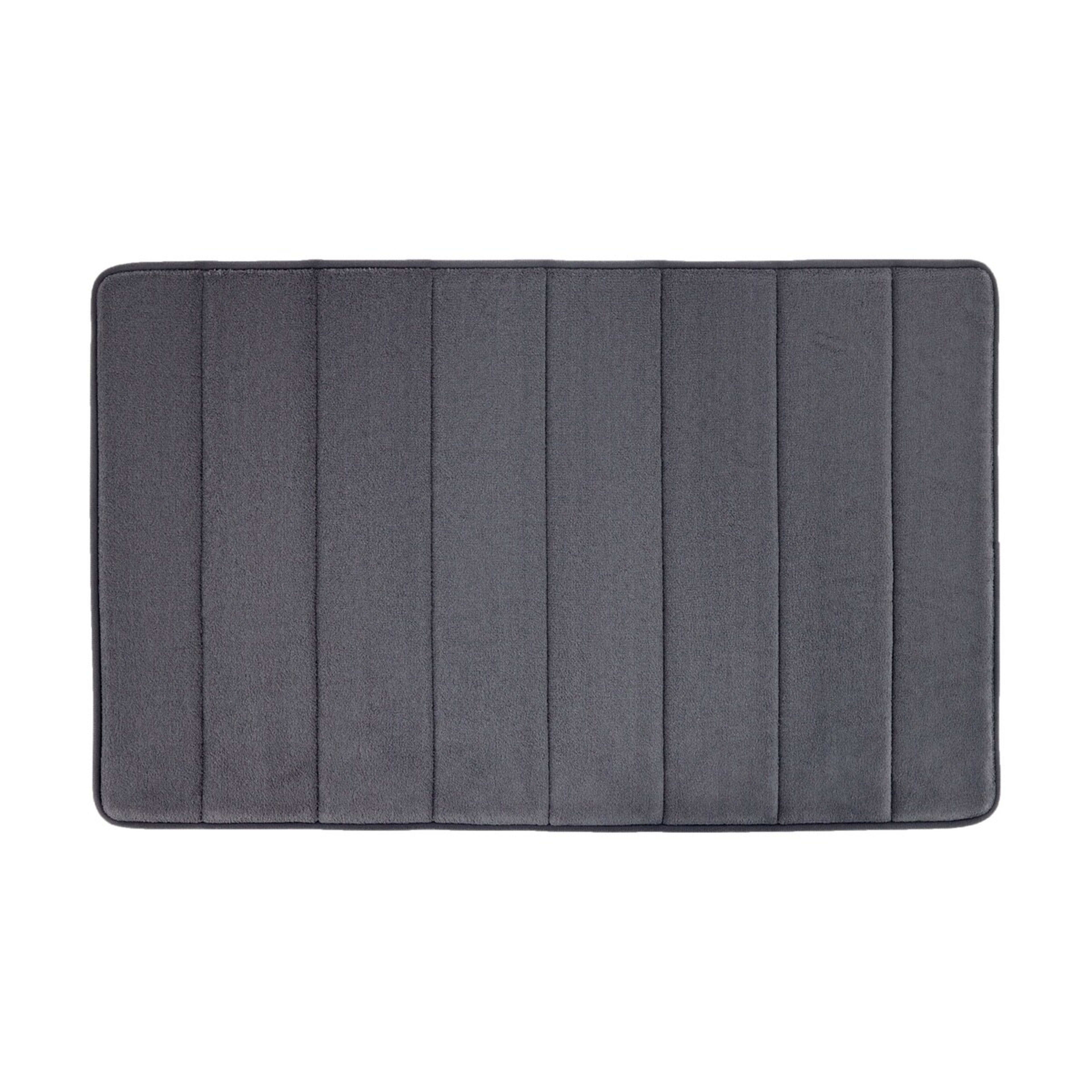 1 Memory Foam Bath Mat - Charcoal