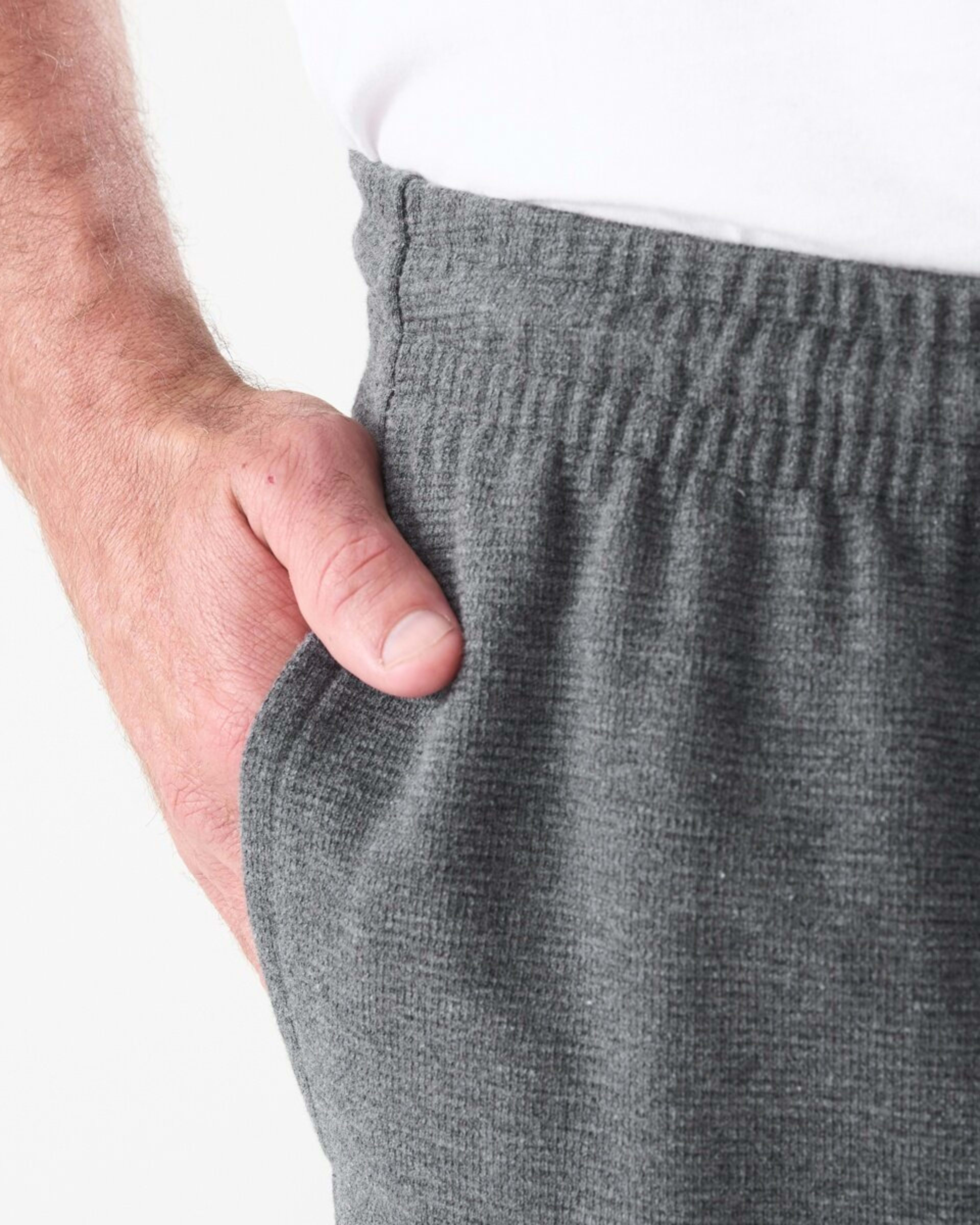 4 Textured Fleece Shorts MARLE GREY, 4 of 5