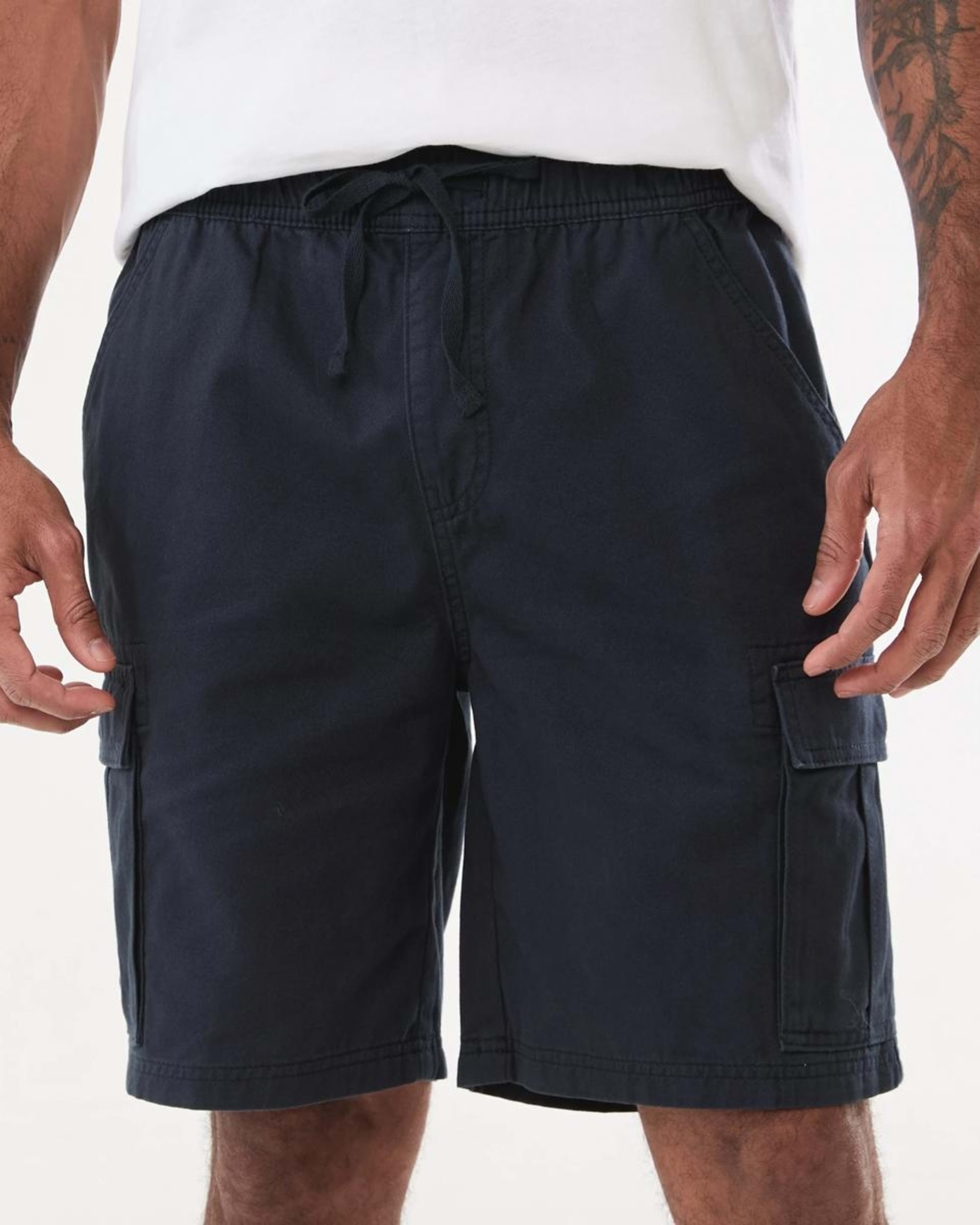 1 Elastic Waist Cargo Shorts PARISIAN NIGHT