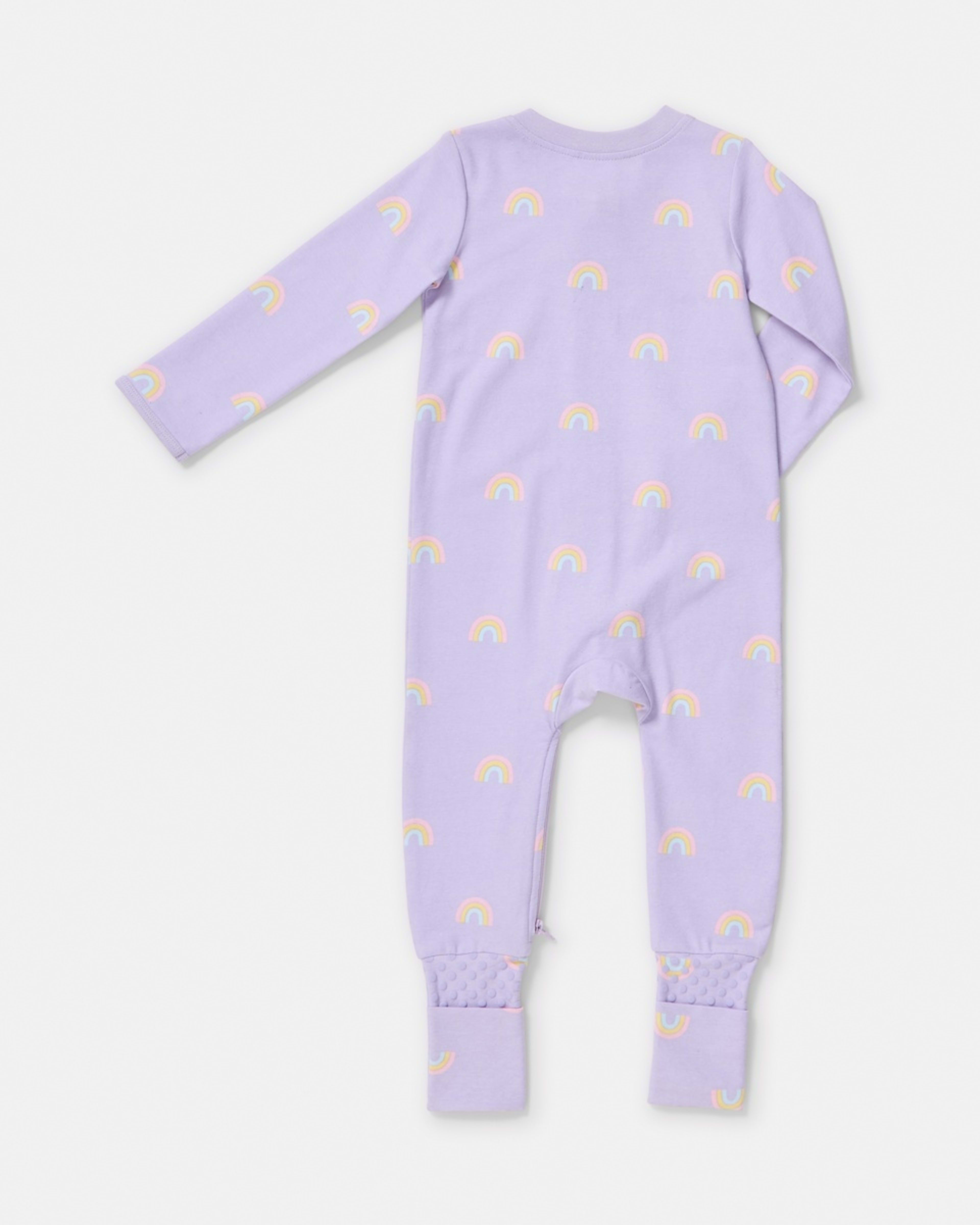 2 Turn Cuff Coverall Purple Rainbow, 2 of 3