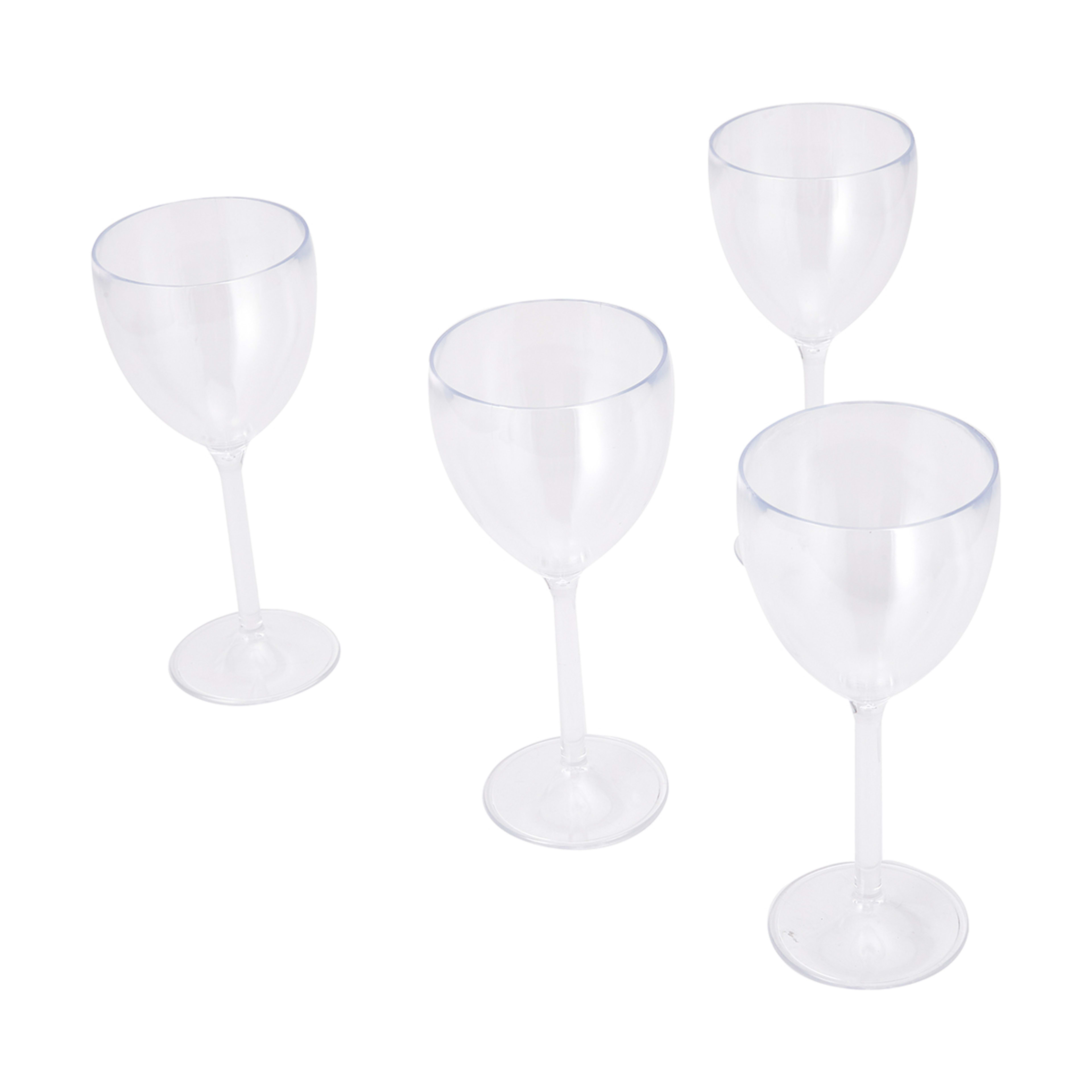 4 Plastic Wine Glasses Kmart