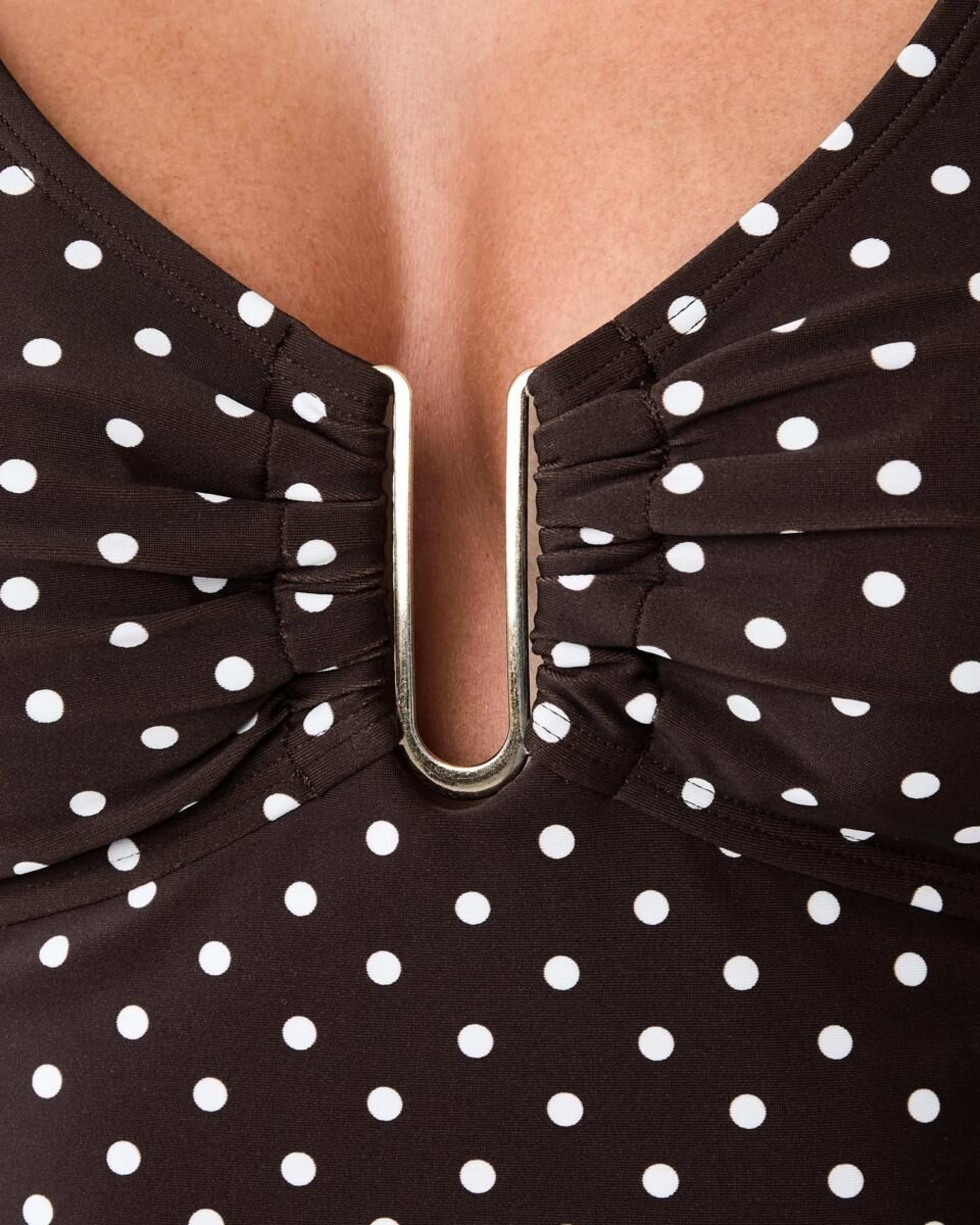 6 U-Trim One Piece Swimsuit Choc Spot, 6 of 6