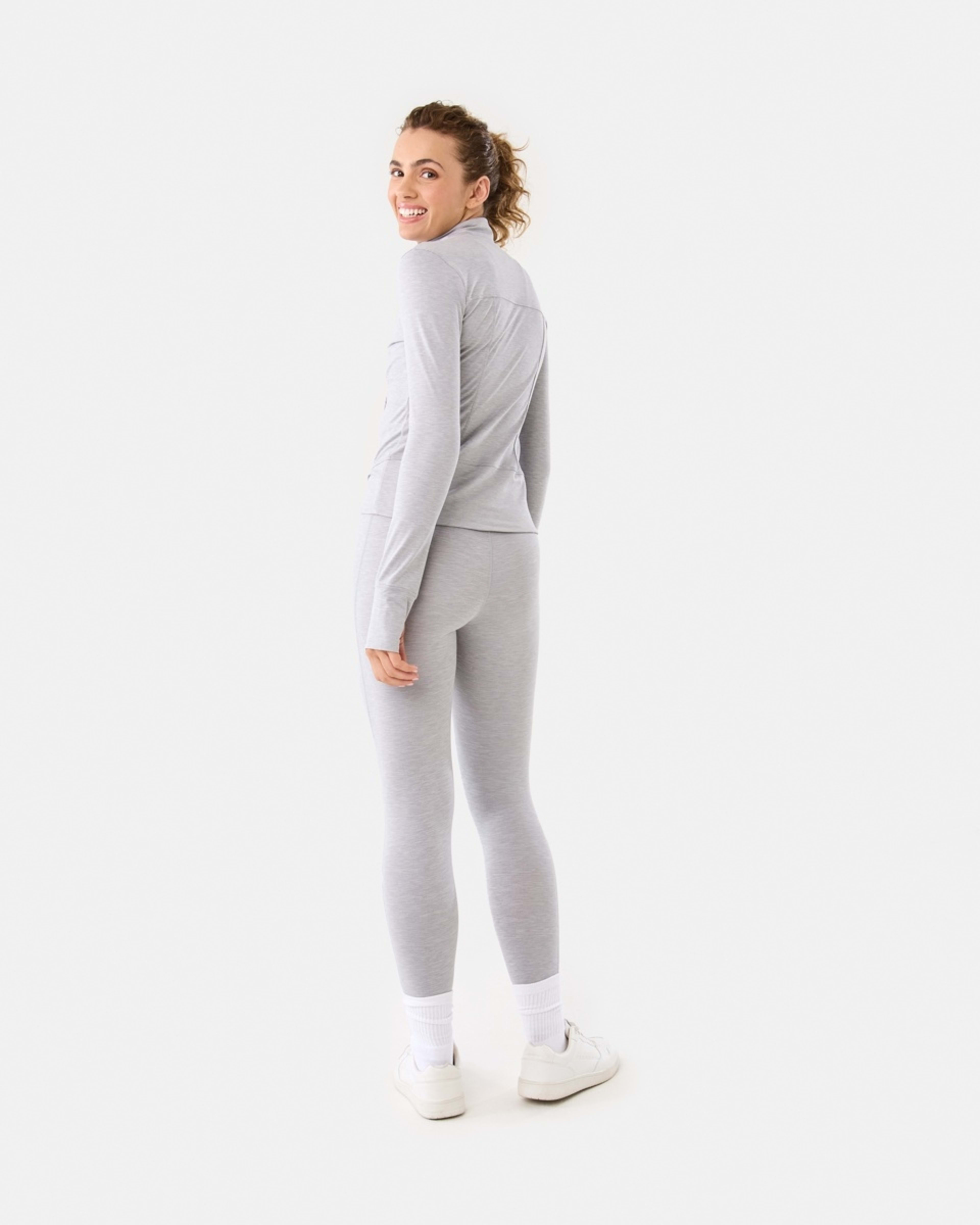 5 Active Womens Soft Touch Leggings Grey Marle, 5 of 6