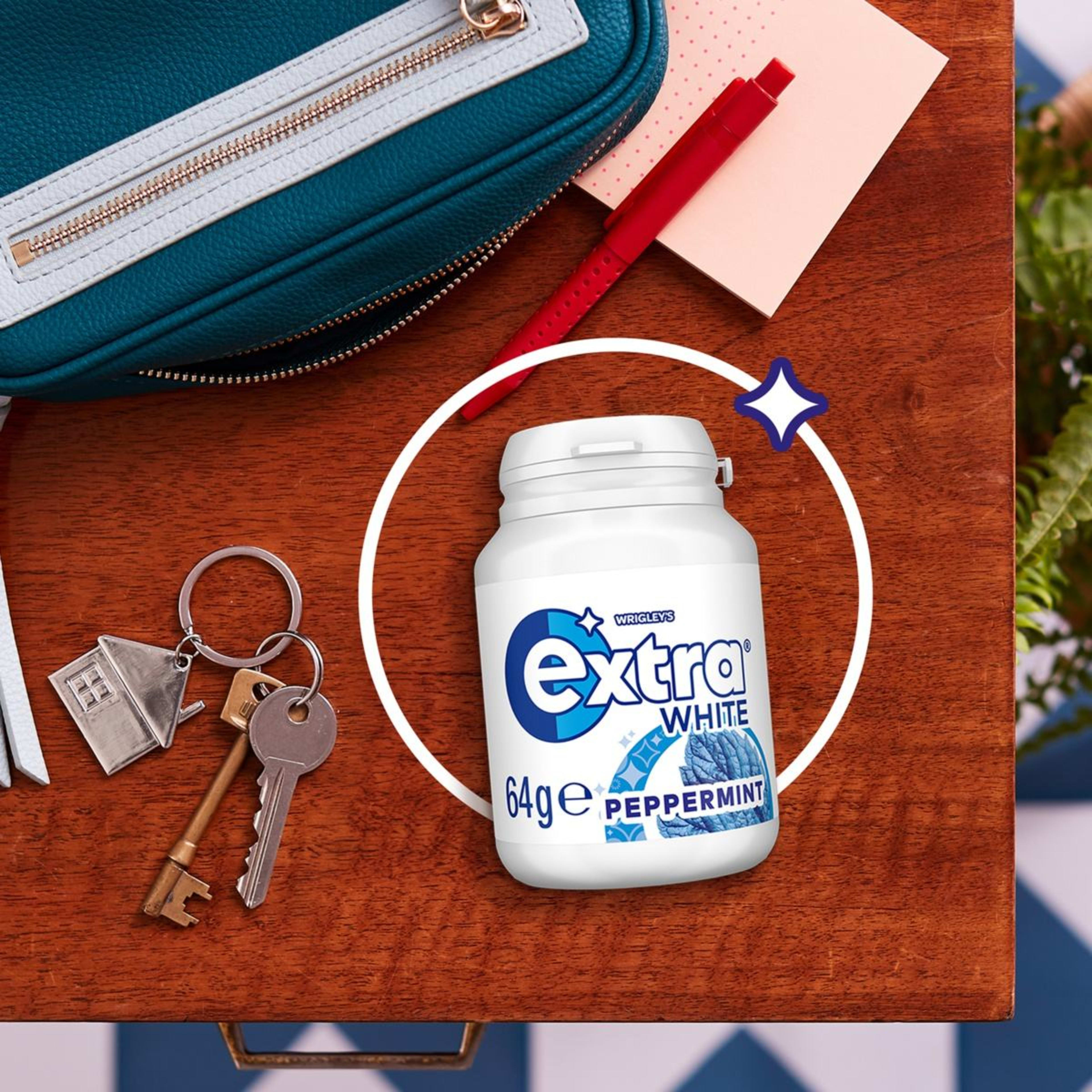 4 Wrigley's Extra White Peppermint Sugar Free Bottle 64g, 4 of 4