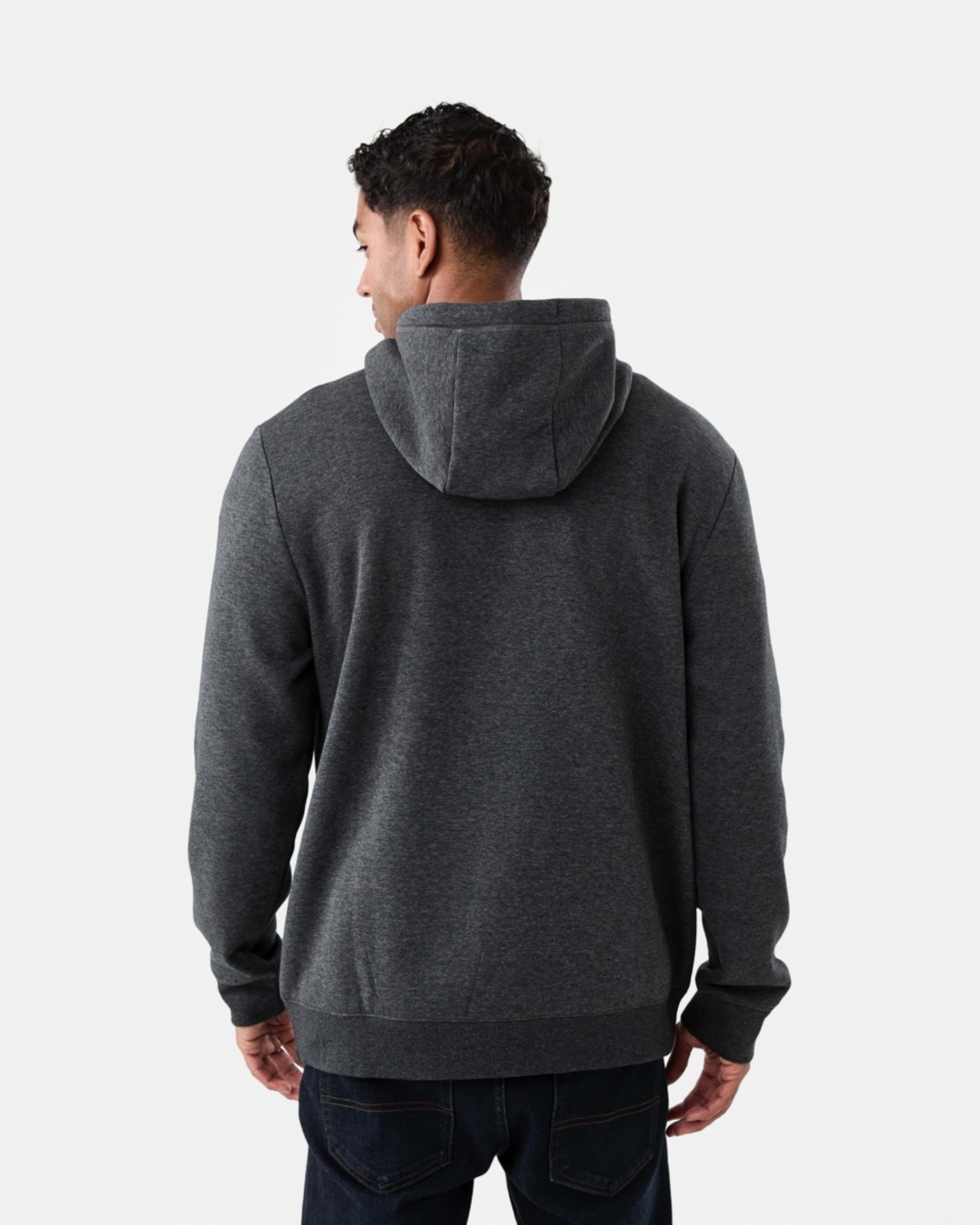 4 Comfort Zip Through Hoodie Charcoal Marle, 4 of 7