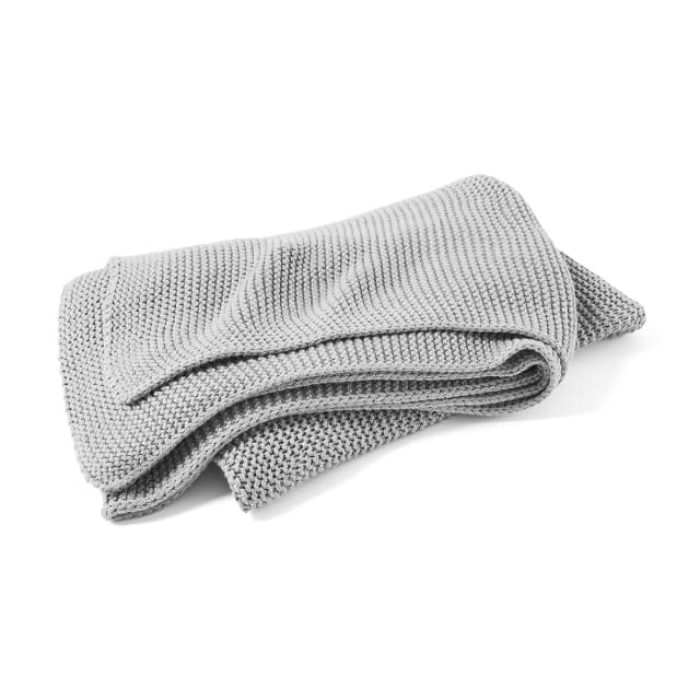 Chunky Knit Throw Grey Kmart NZ