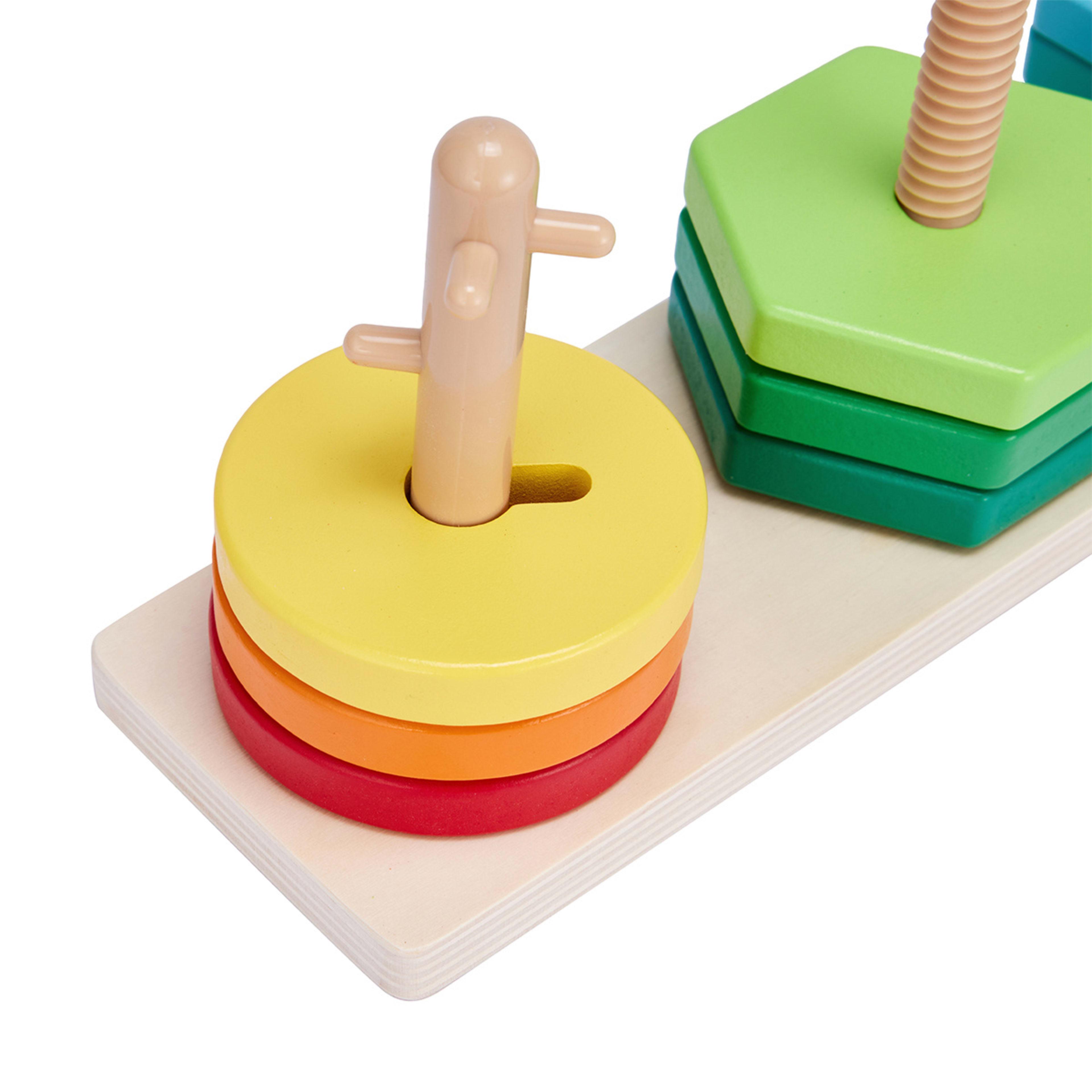 Wooden Peg Shape Stacker Kmart