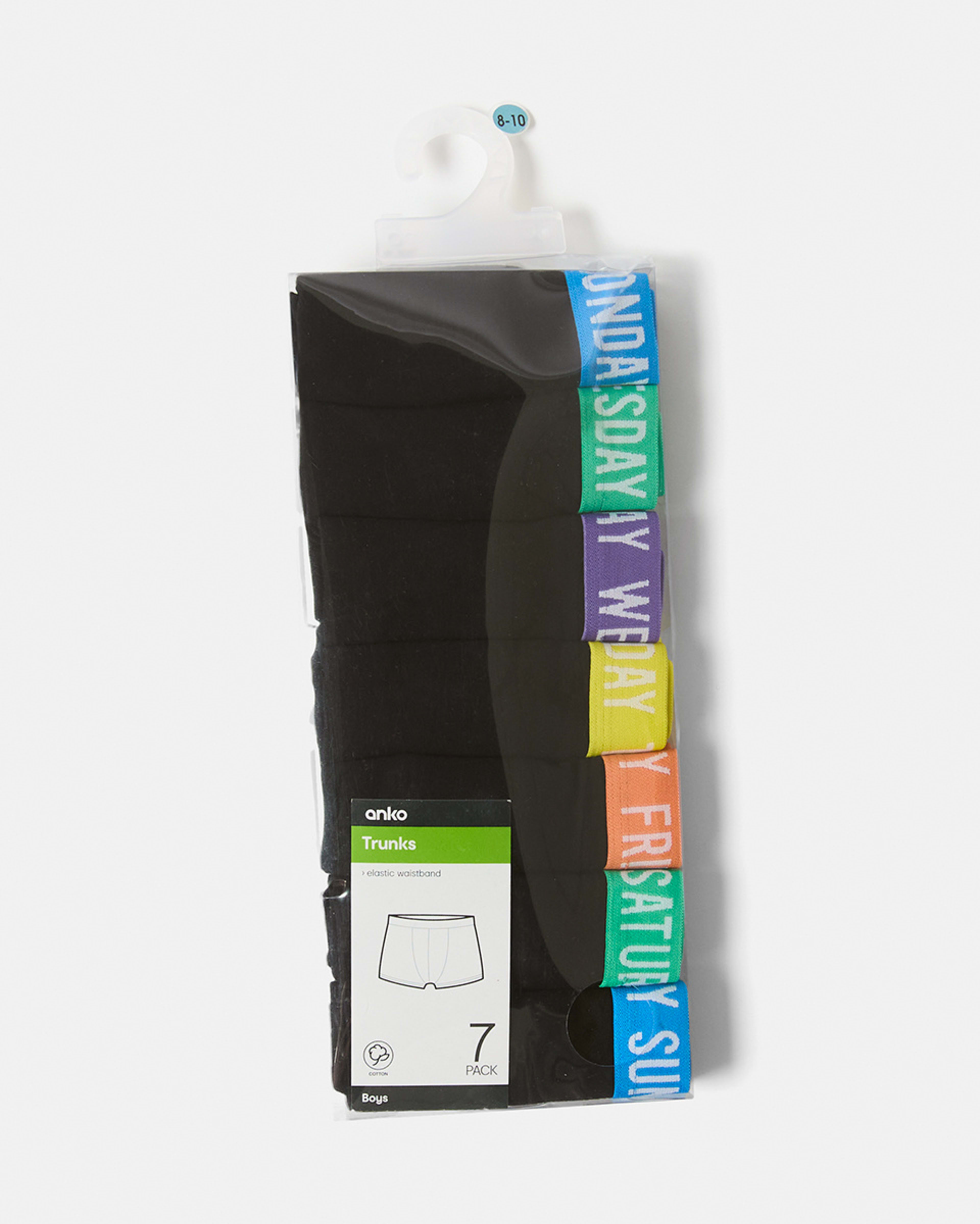 10 7 Pack Attached Elastic Trunks BLACK WEEKDAYS, 10 of 10