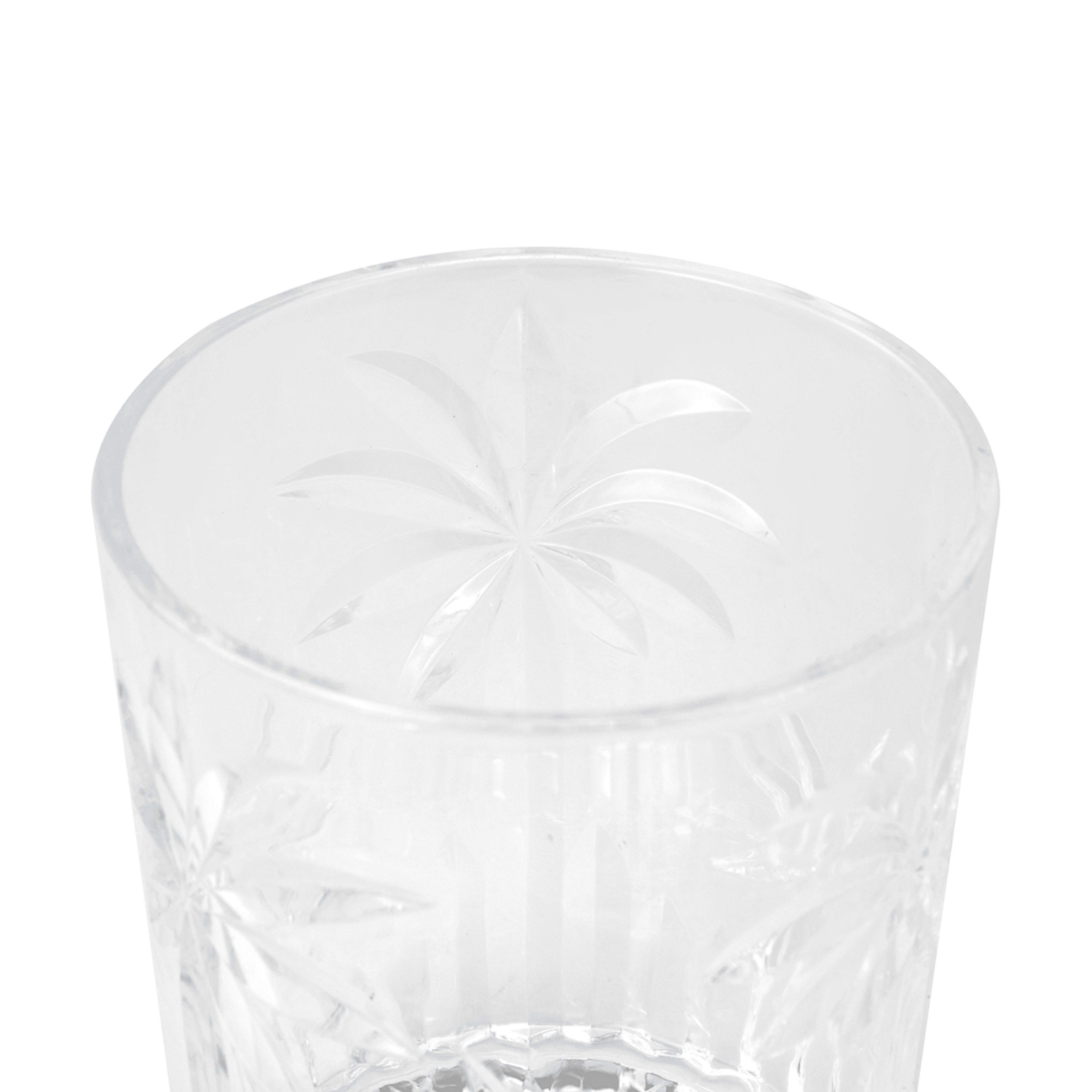 4 Clear Palm Acrylic Tumblers Kmart