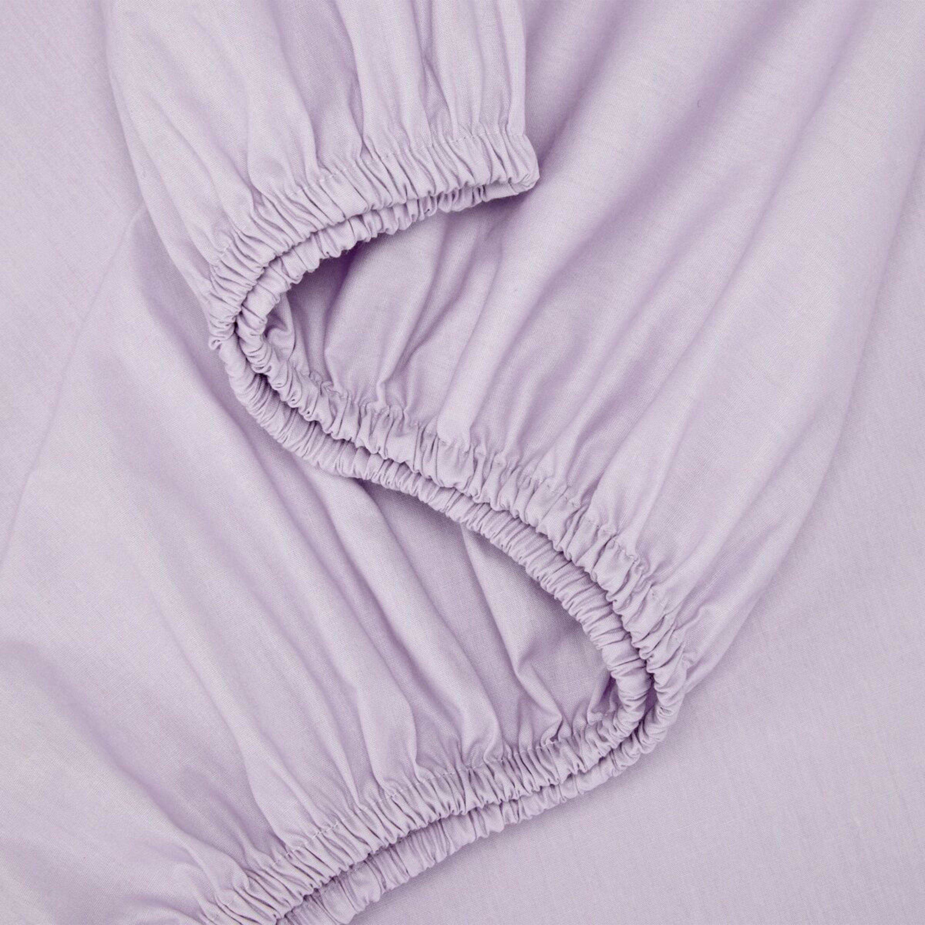 3 250 Thread Count Cotton Rich Sheet Set - King Bed, Lilac, 3 of 7