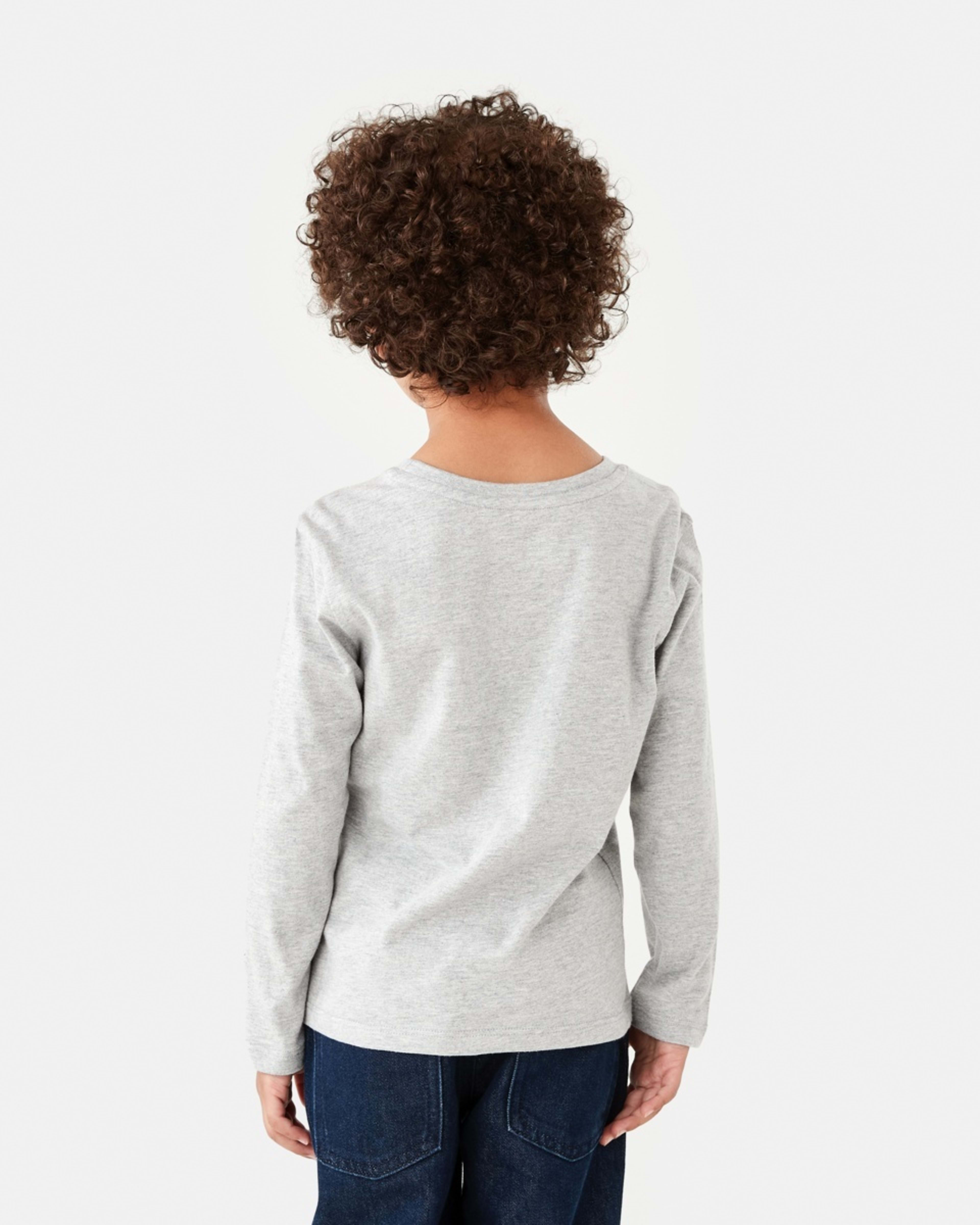2 Long Sleeve Print T-shirt Gry Monste, 2 of 8