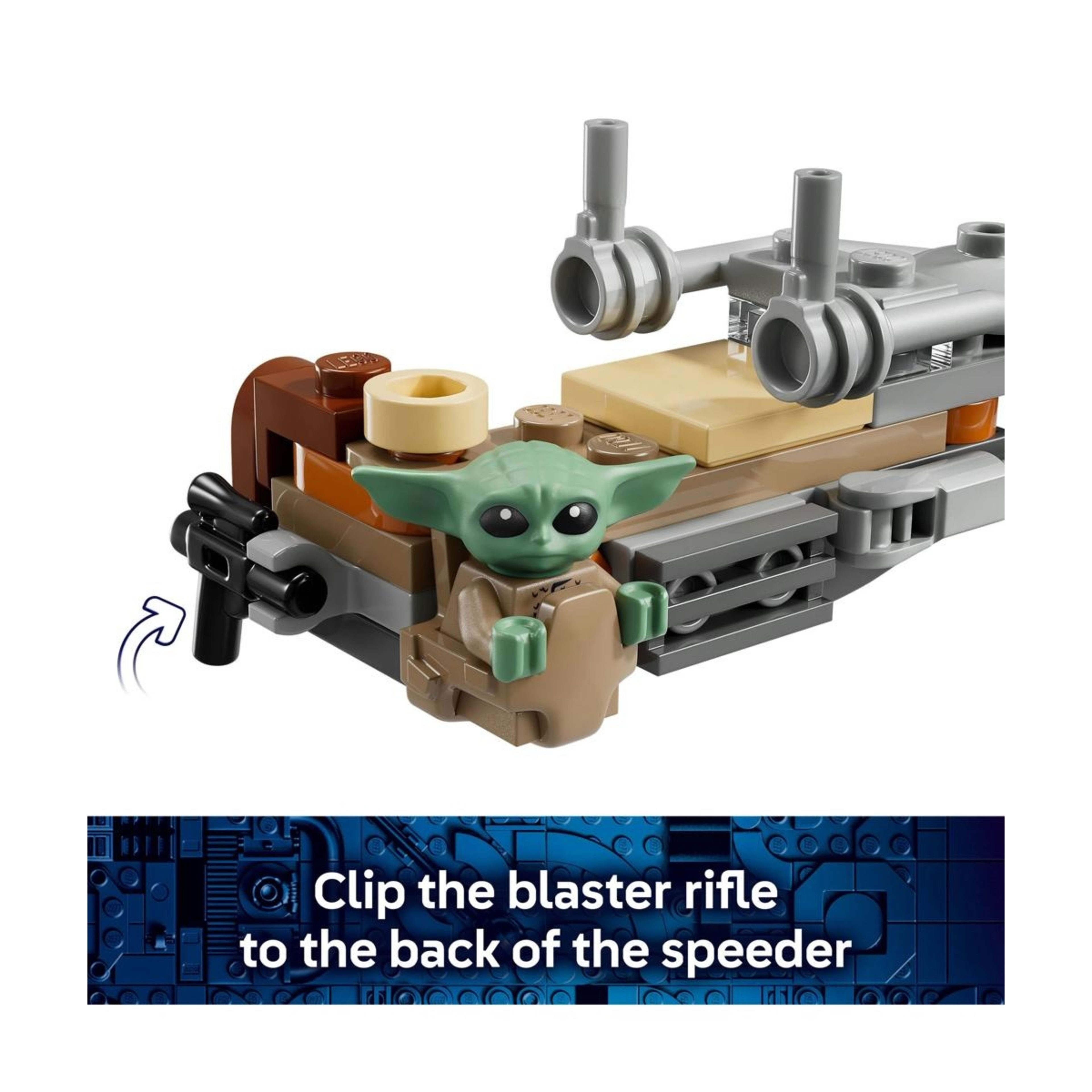 4 LEGO Star Wars The Mandalorian & Grogu's Speeder Bike 75436, 4 of 10