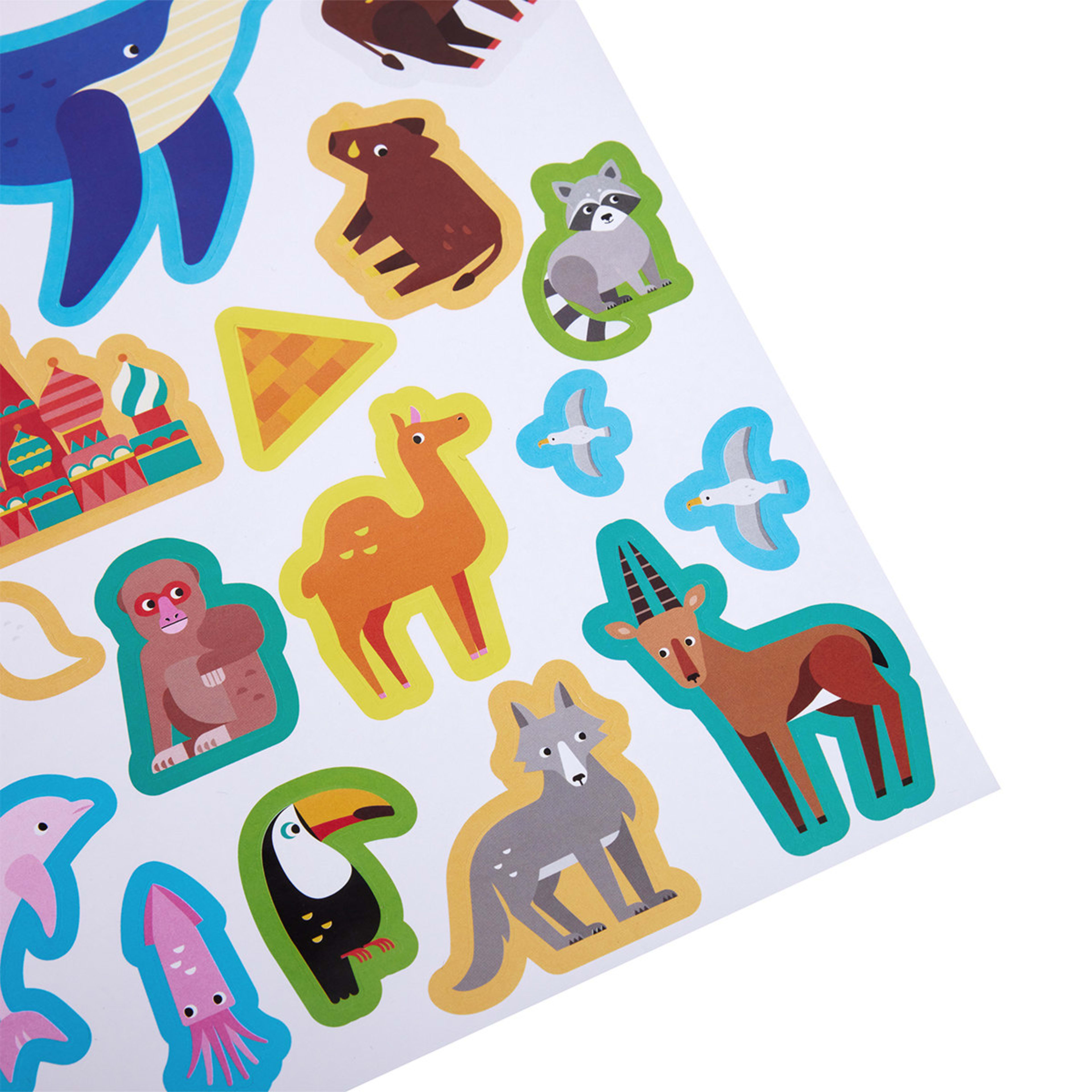 Learn About the World Map Giant Educational Poster and Stickers Kmart