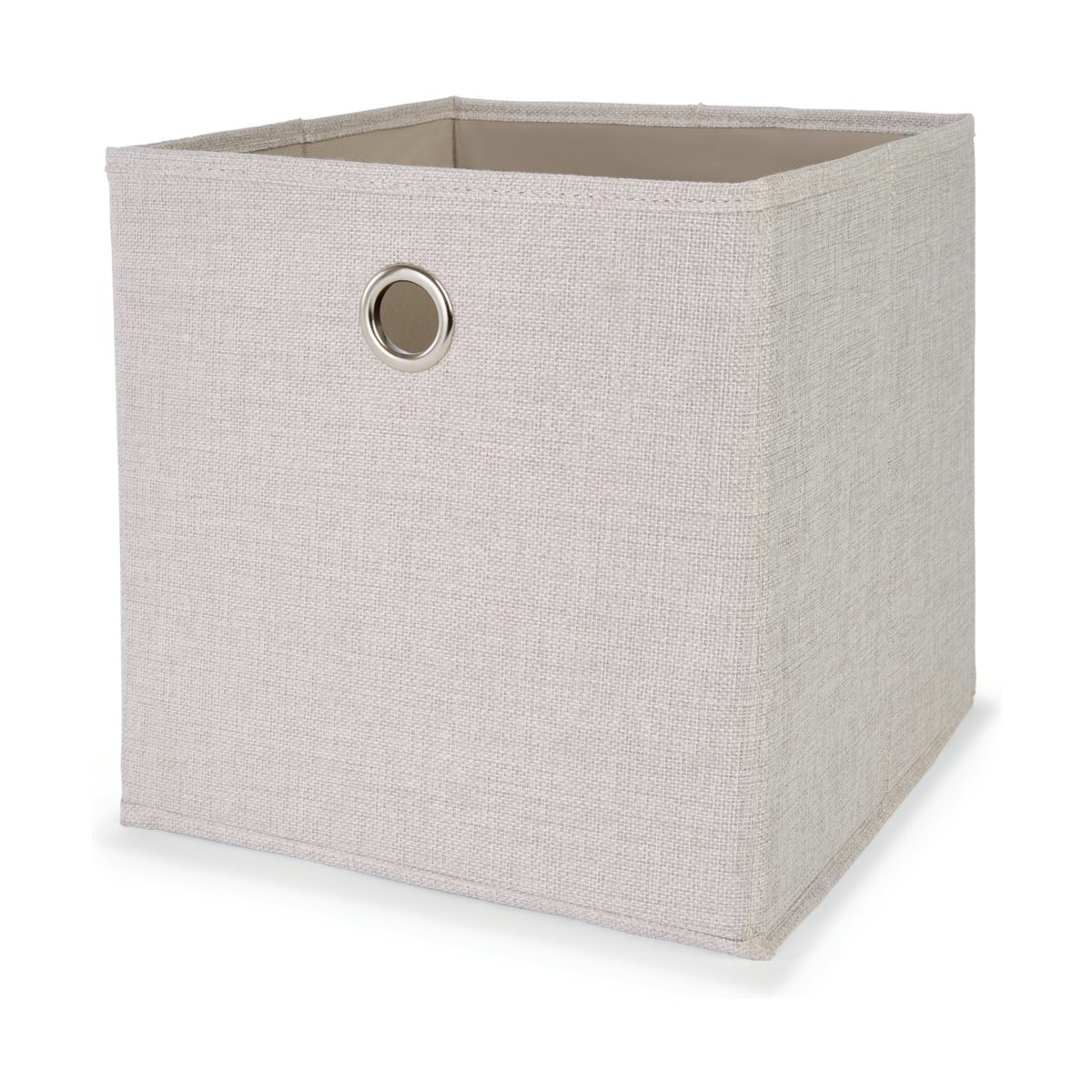 Collapsible Storage Cube Beige Kmart