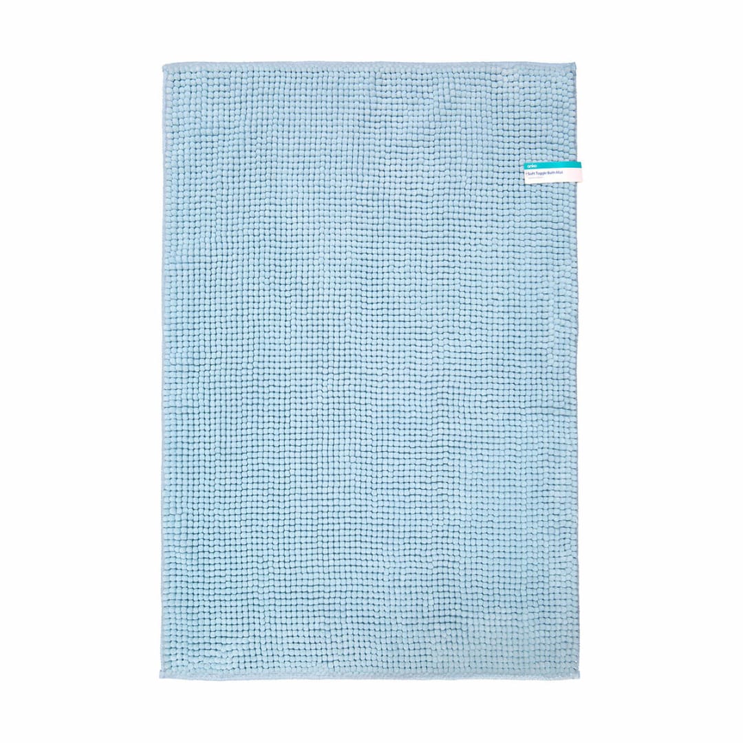 Soft Toggle Bath Mat Blue Kmart