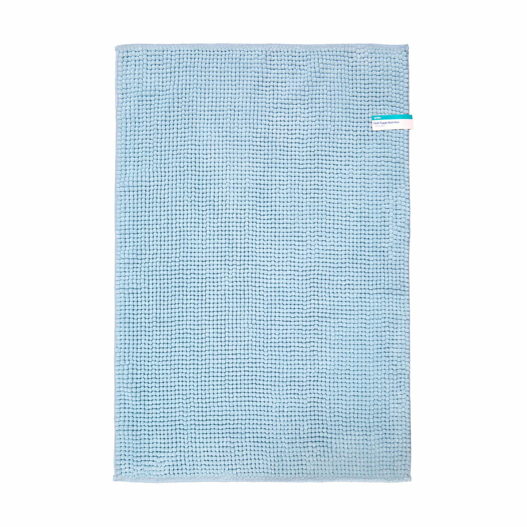 Soft Toggle Bath Mat Blue Kmart
