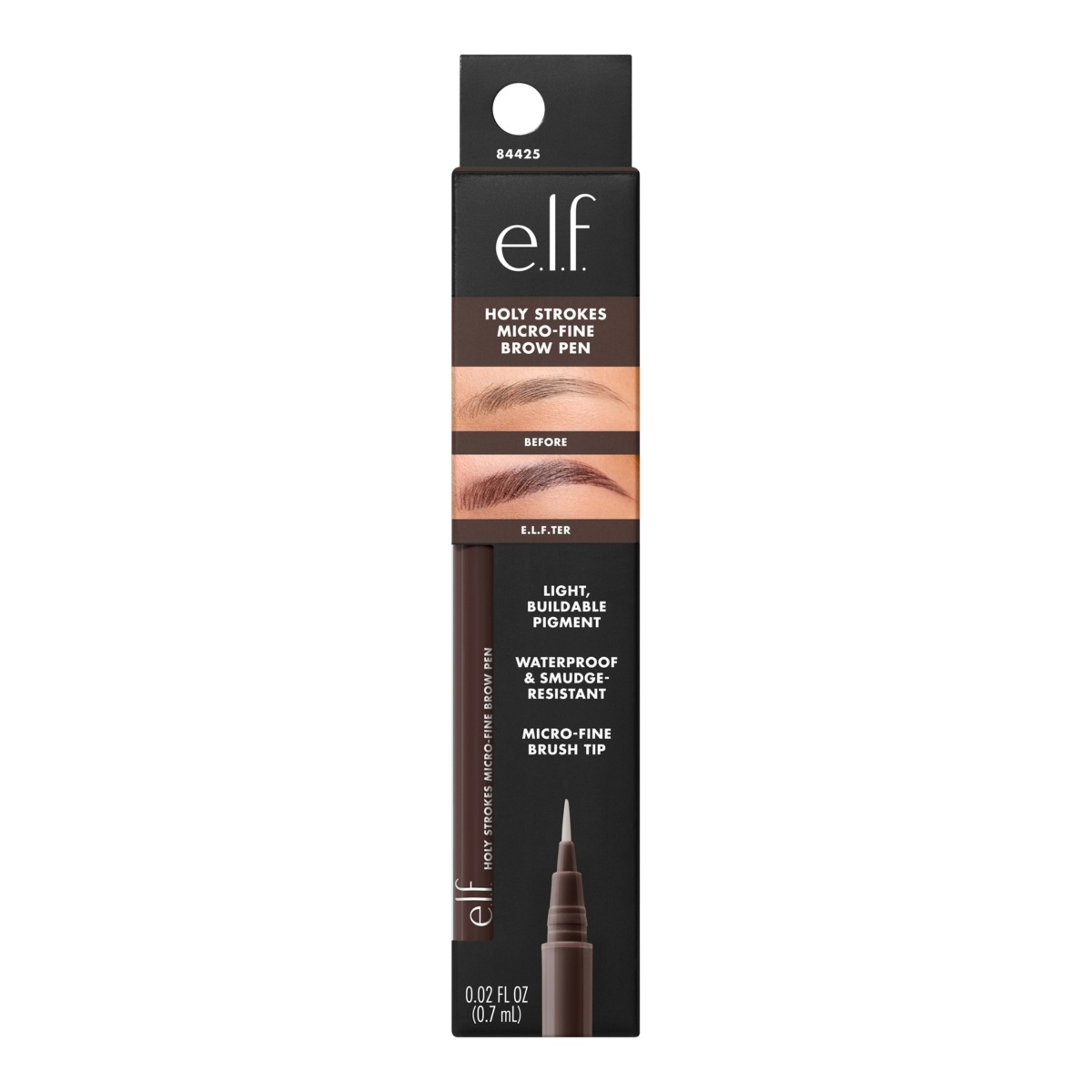 1 e.l.f. Holy Strokes Micro-Fine Brow Pen - Dark Brown