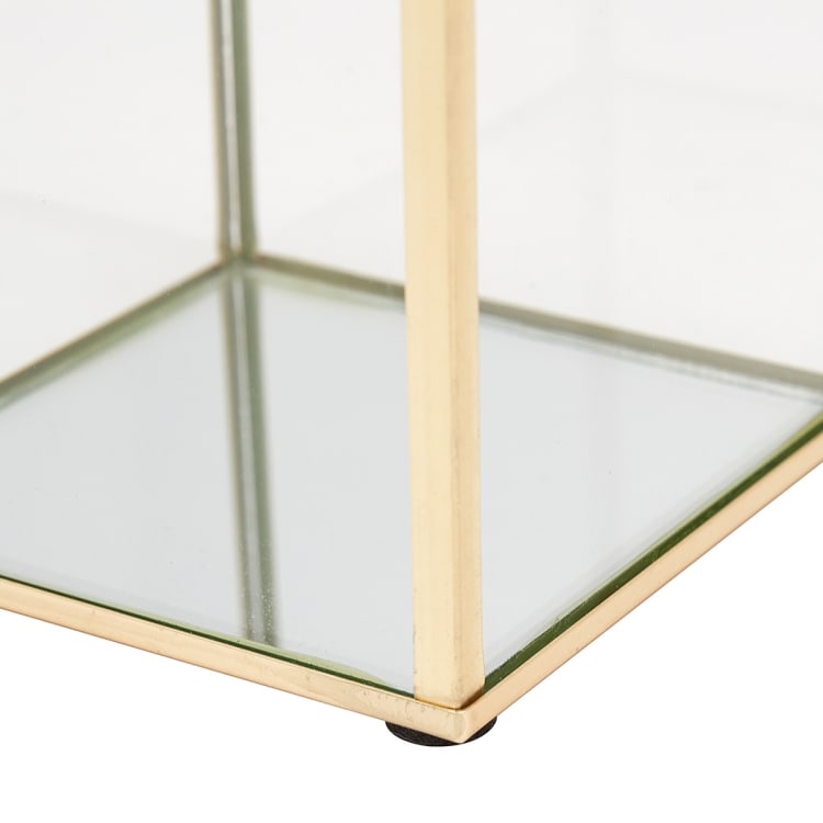 Glass Tealight Holder Brass Look Kmart