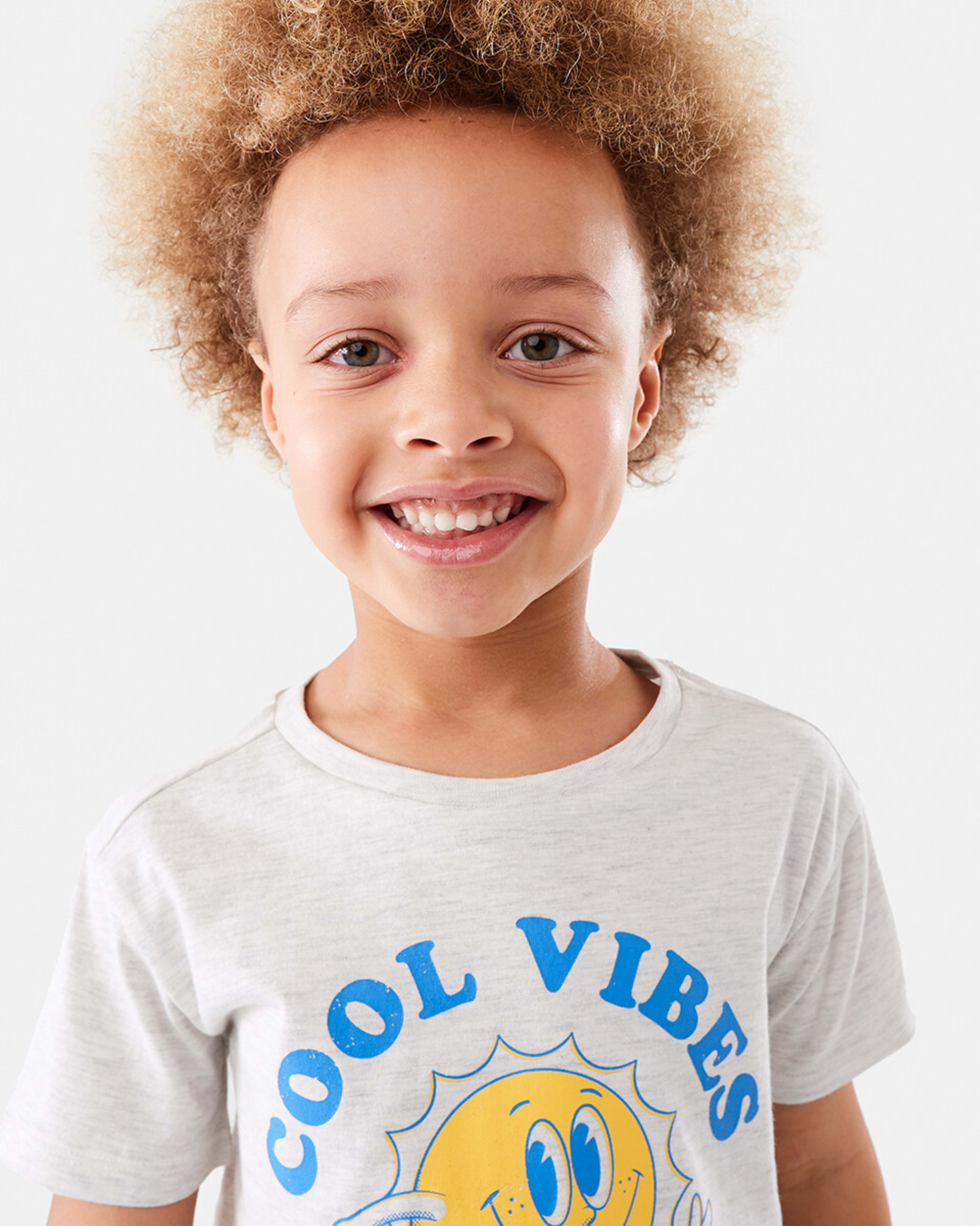 3 Chest Print T-shirt White Sun, 3 of 8